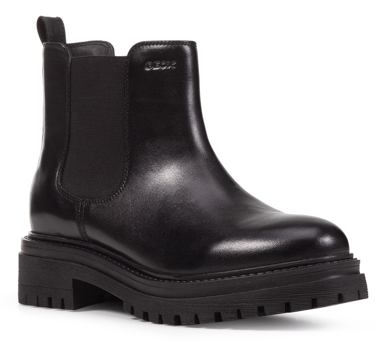 Geox Chelseaboots »D IRIDEA B«, Chunky Boot, Plateau Stiefelette mit modischem Blockabsatz