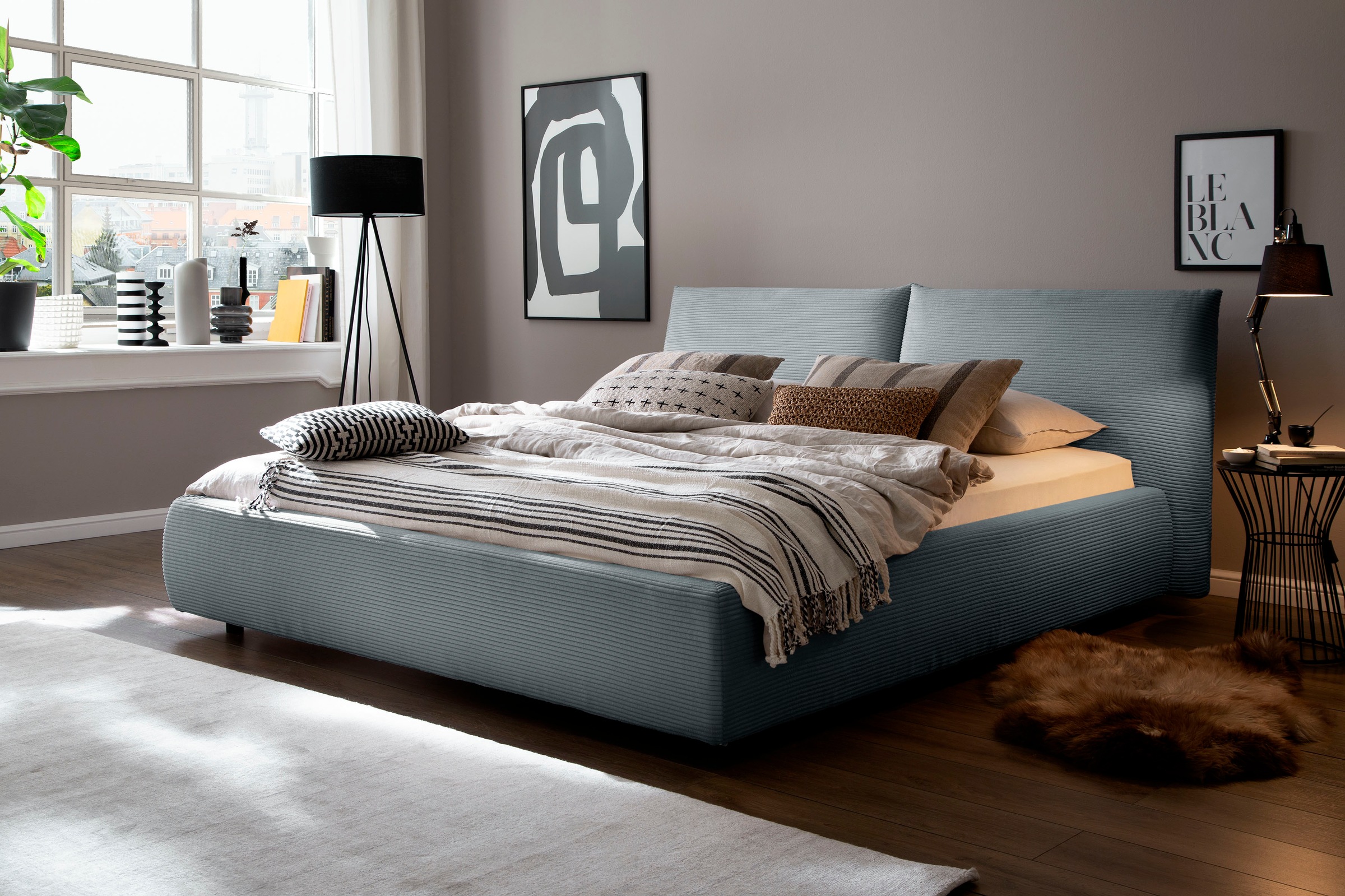 PLACES OF STYLE Polsterbett "Priora in 4 Breiten bis 200cm" auch in NaturLE günstig online kaufen