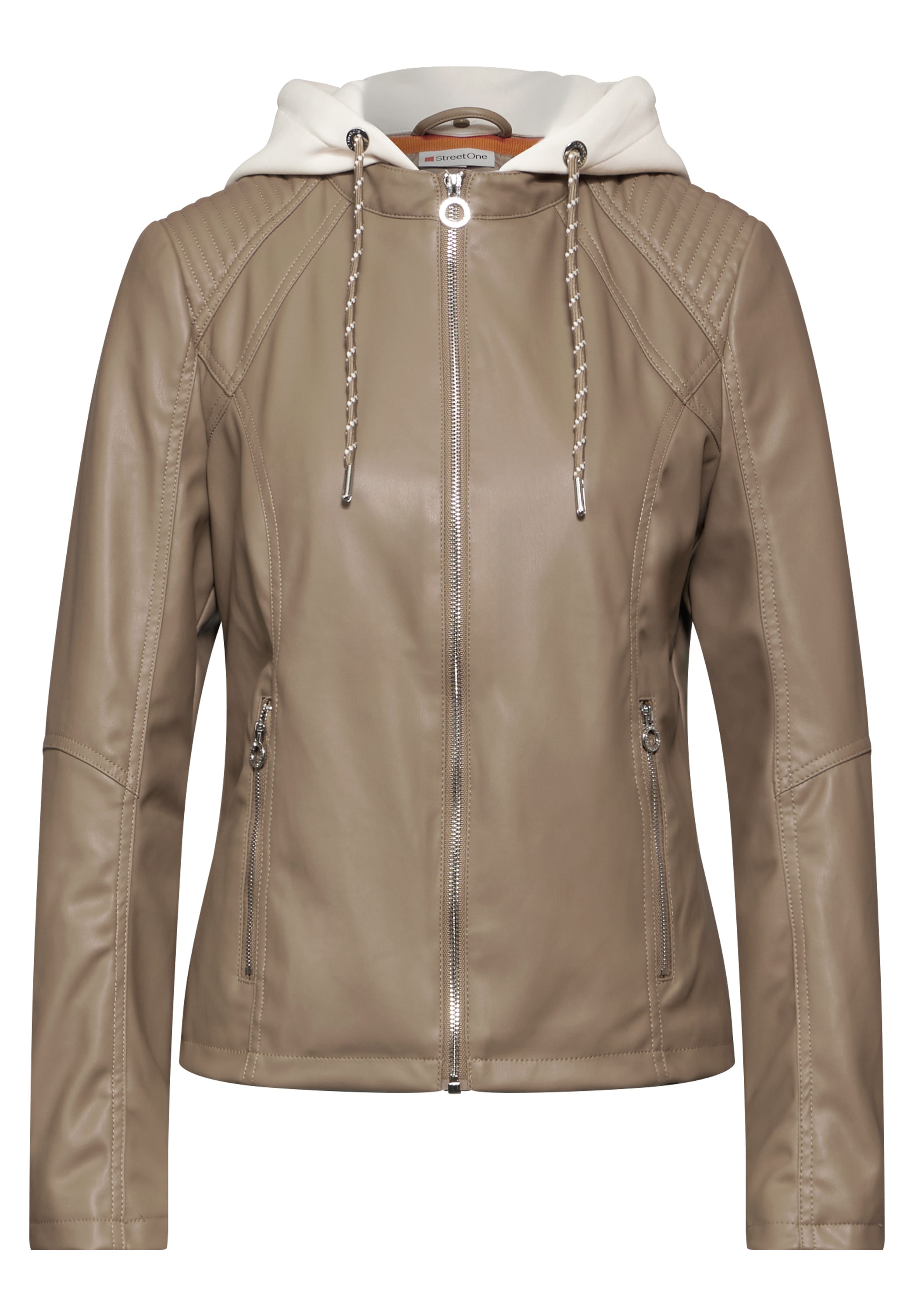 STREET ONE Jackenblazer, in Leder-Optik