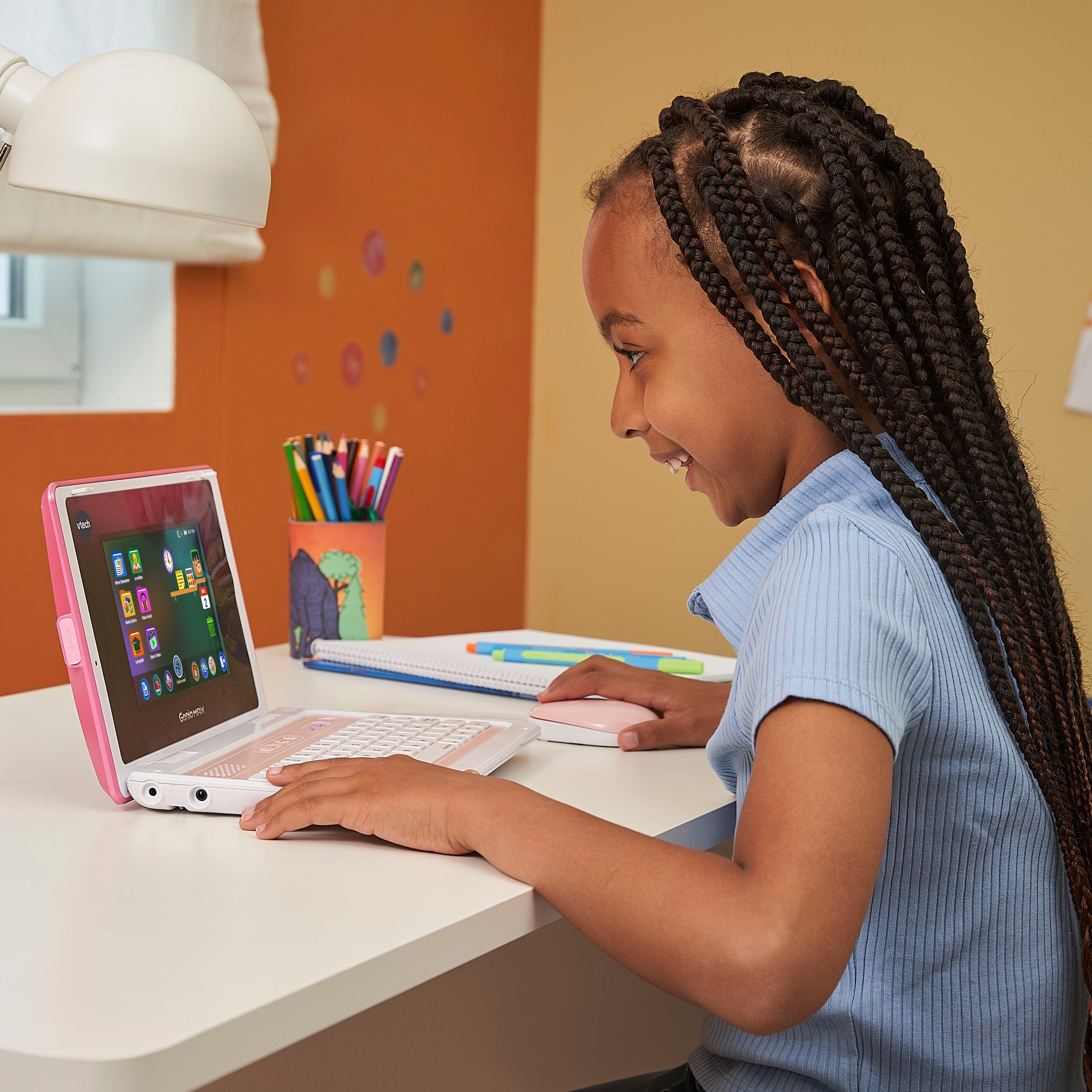 Vtech® Kindercomputer »School & Go, Genio Lernlaptop XL pink«