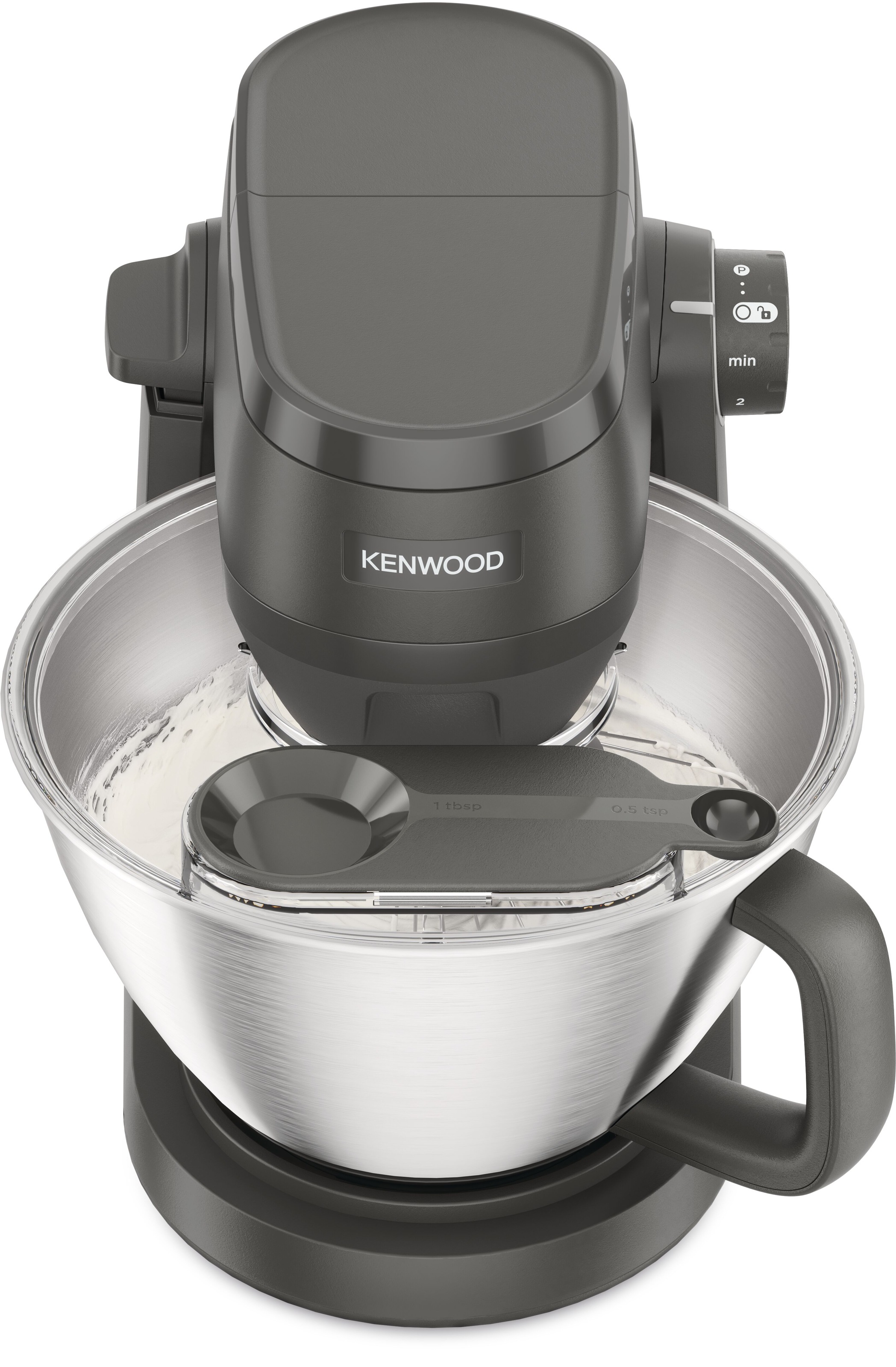 Kenwood Küchenmaschine »Multi Tasker KHC30.070GY« Inkl. 4,3L Schüssel, 3 Aufsätze, Spritzschutz, Zitruspresse