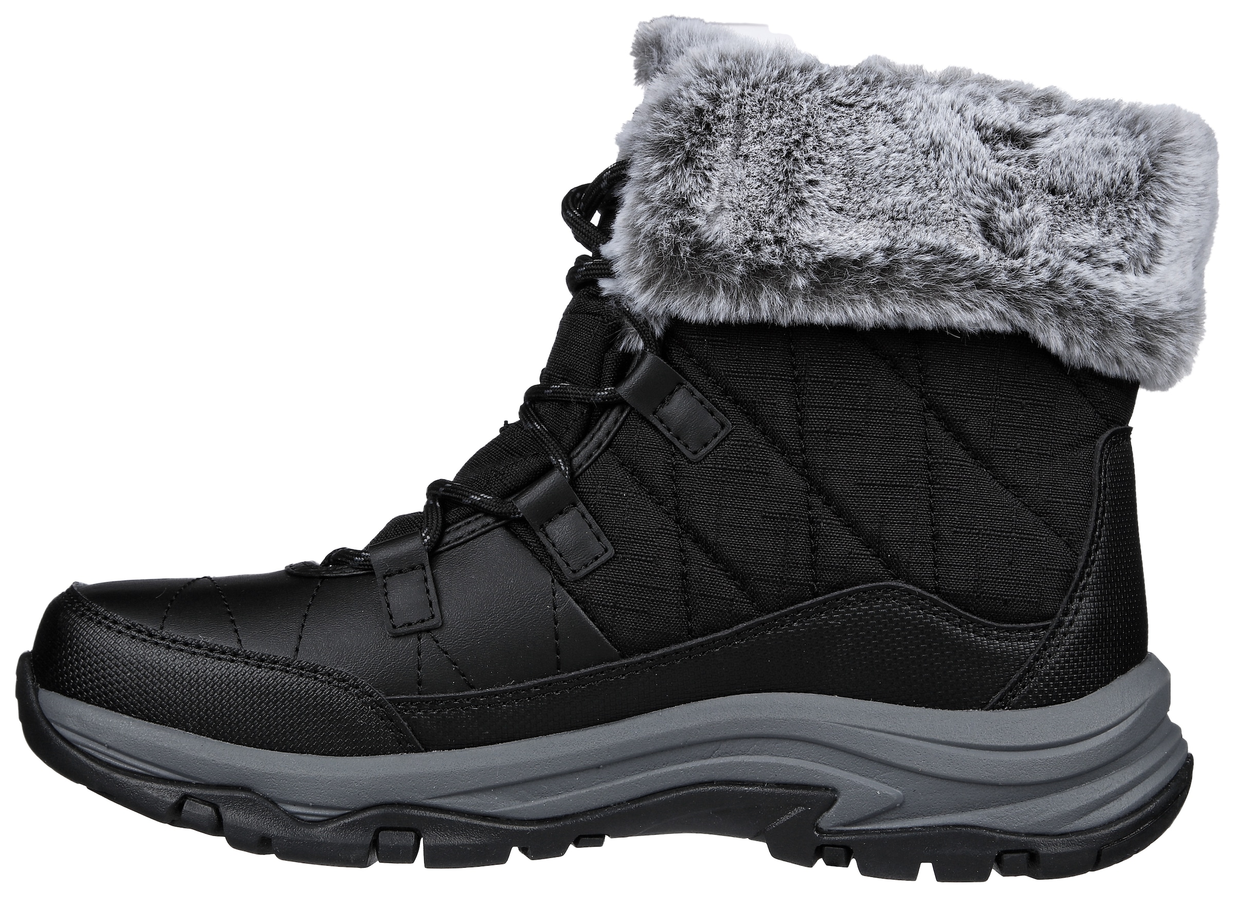 Skechers Winterboots »TREGO-«, Snowboots mit Fellimitat-Besatz