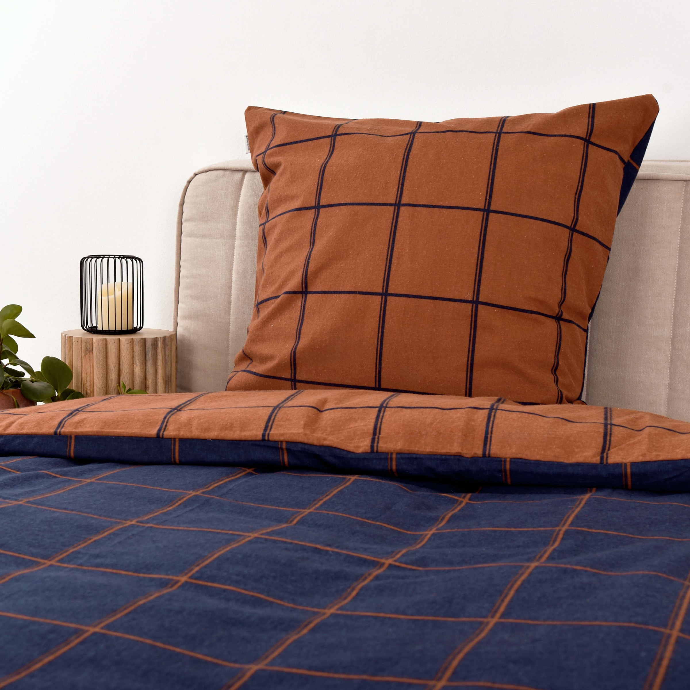 TOM TAILOR HOME Bettwäsche »LARGE CHECK in Gr. 135x200cm oder 155x220cm«, new bedroom, gewebtes Label
