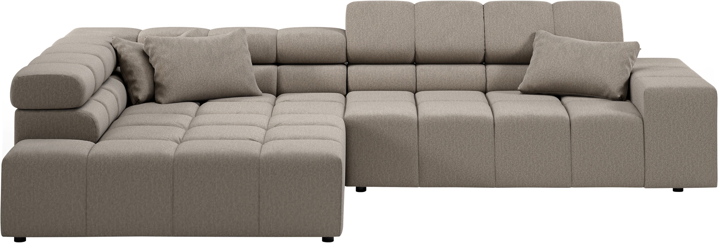 INOSIGN Ecksofa »Ancona incl. Kopfteilverstellung, OTTOs Choice, Breite 319cm, L-Form«, wahlweise motorische Sitztiefenverstellung, auch in Cord + Easy Care