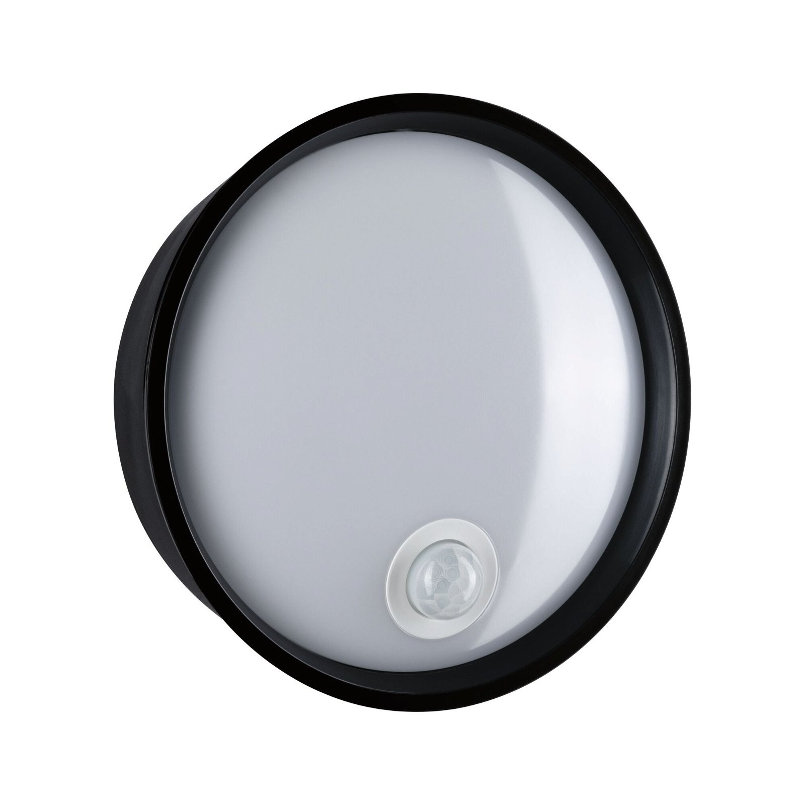 Paulmann LED Außen-Wandleuchte »Platomo IP44 rund 180mm 3000K 14,5W 1200lm 230V Kunststoff«, 1 flammig, Bewegungsmelder seewasserresistent