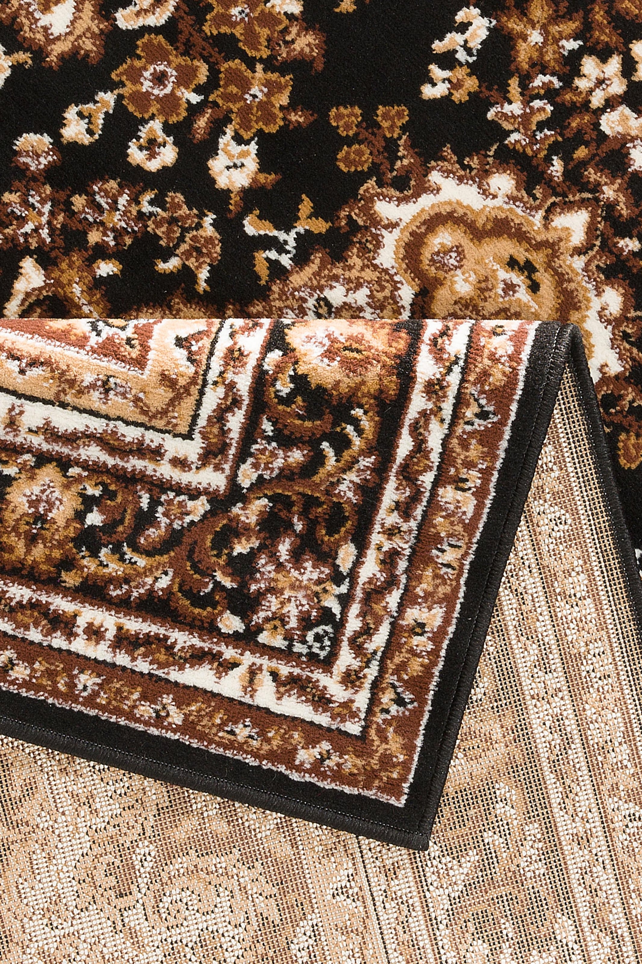 Home affaire Teppich »Oriental, Made in Belgium«, rechteckig, 7 mm Höhe, Orient-Optik, mit Bordüre, Teppich, Kurzflor, Weich