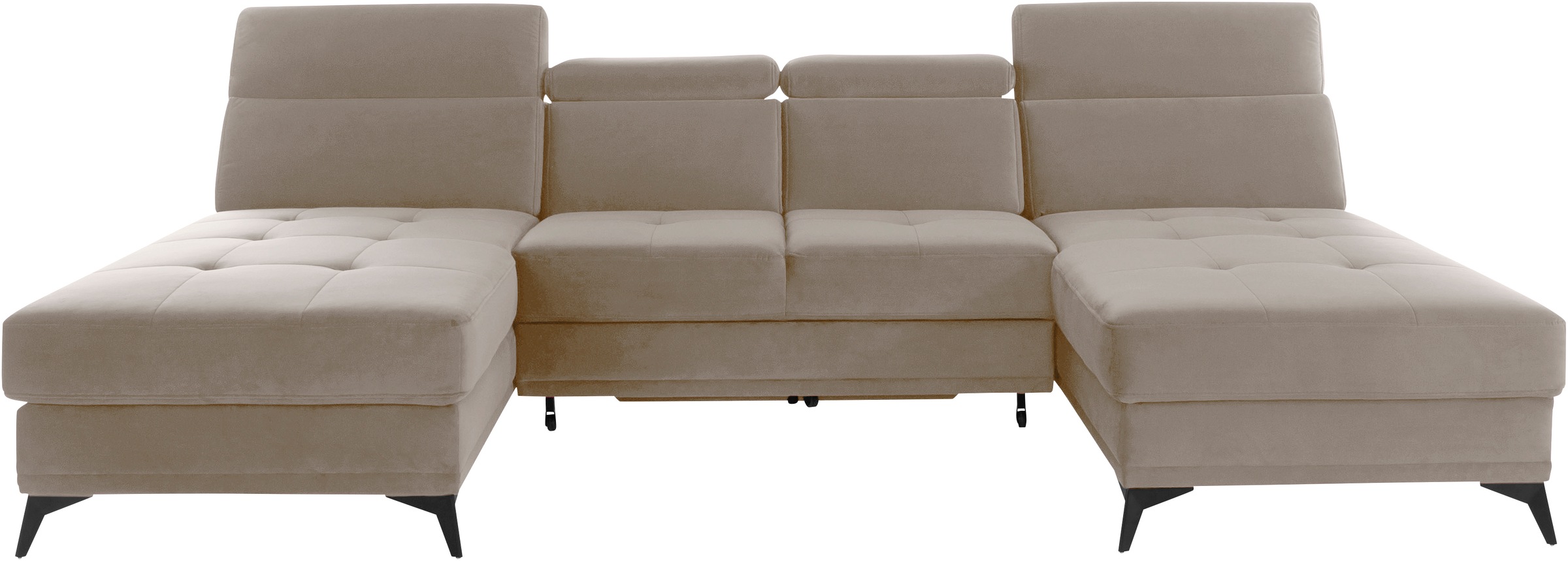 INOSIGN Wohnlandschaft »Cardiz U-Form« inkl.Kopfteilverstellung und Federke günstig online kaufen