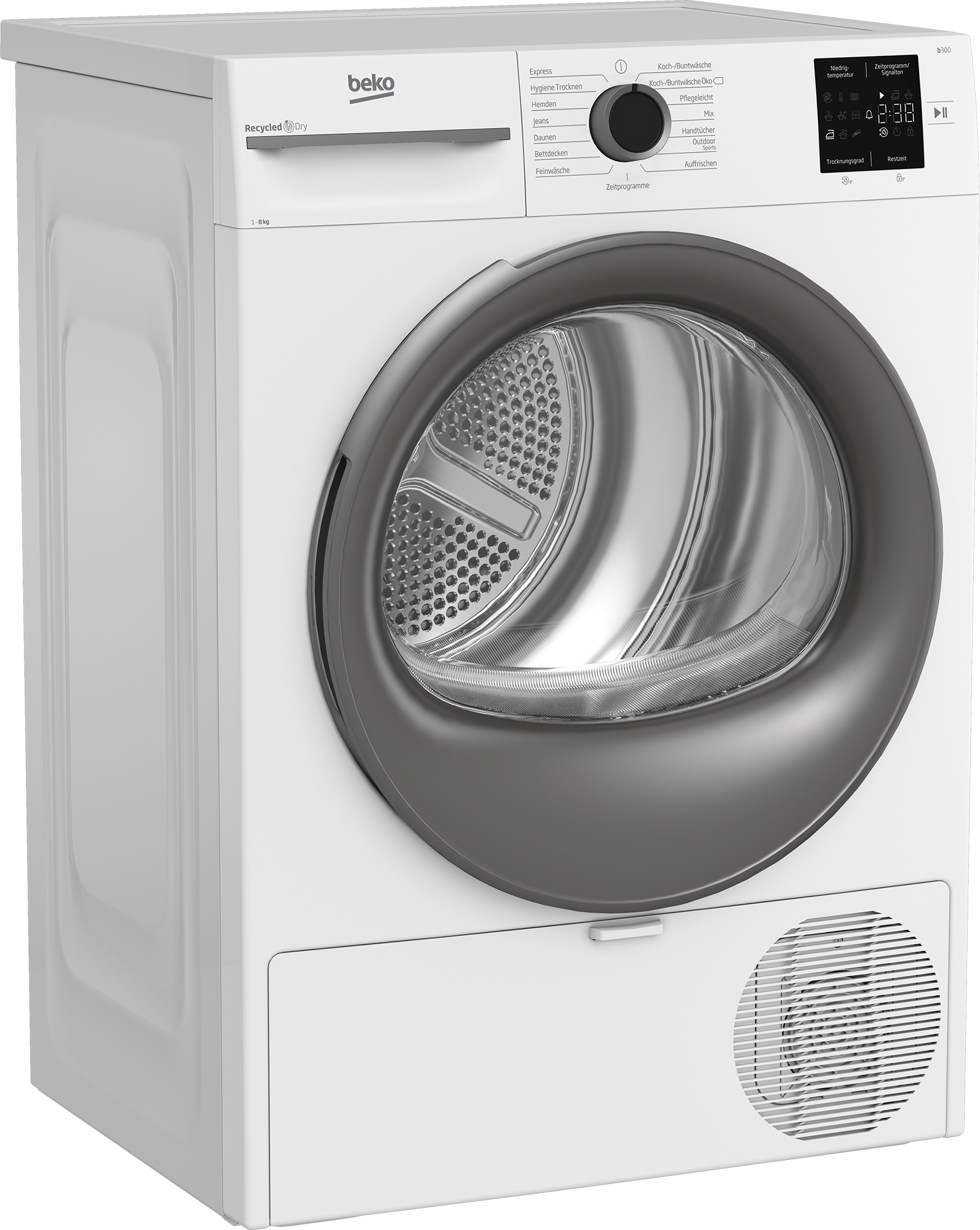 BEKO Kondenstrockner »BM3T38210W1«, 8 kg, mit Wärmepumpentechnologie