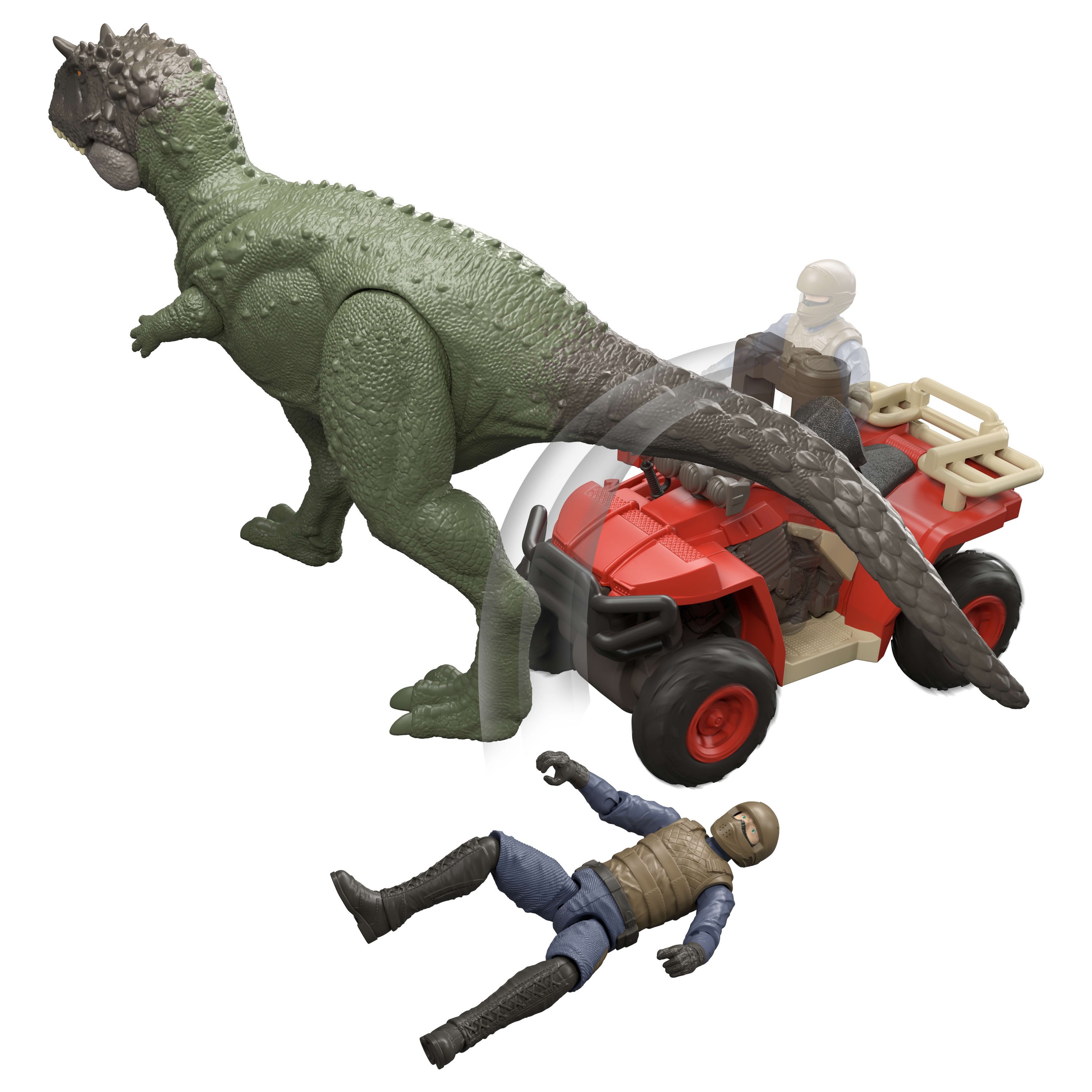 Mattel® Actionfigur »Jurassic World Quad-Set mit Fangklaue«