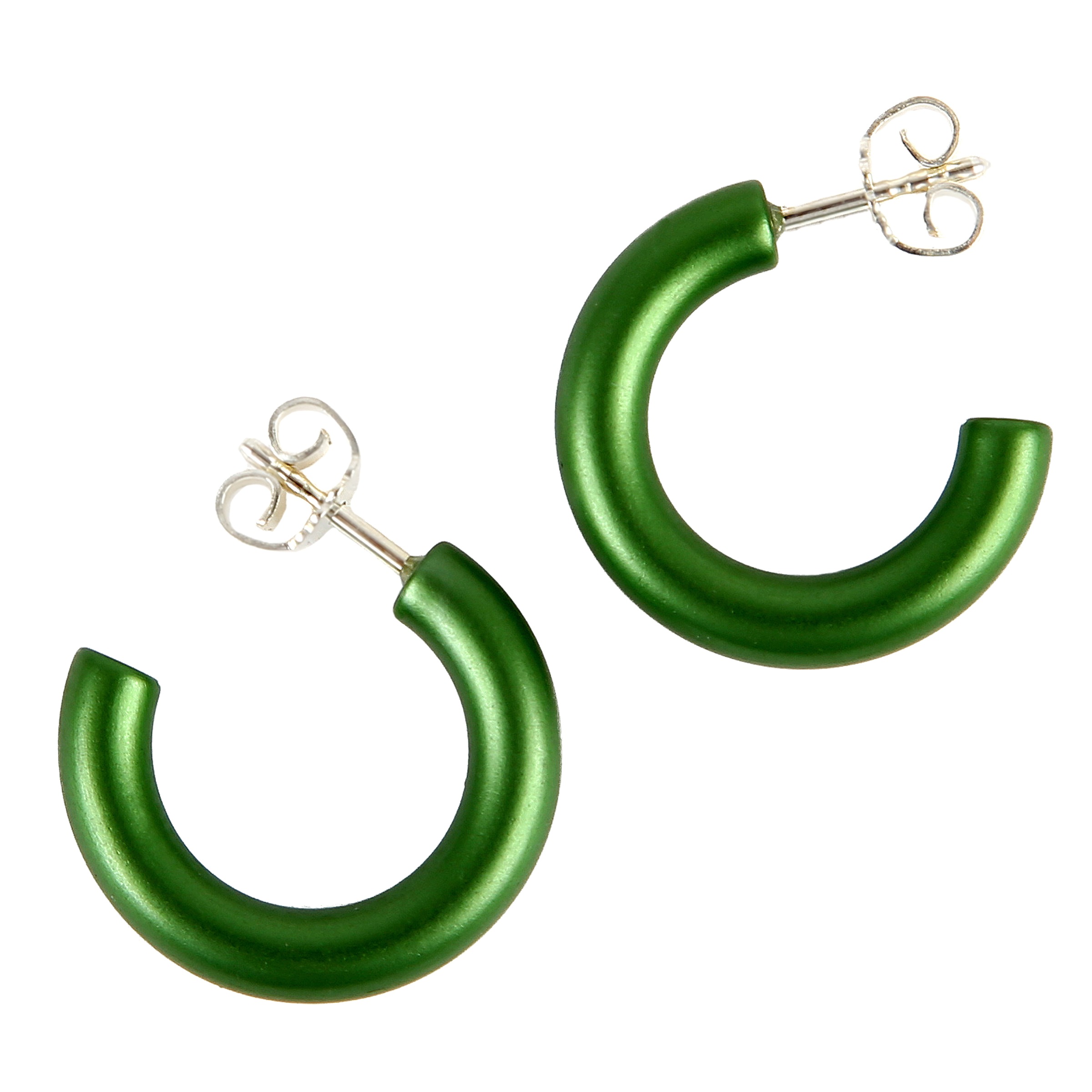 DEMARIE Paar Creolen »eloxiertes Aluminium grün« hellgrün