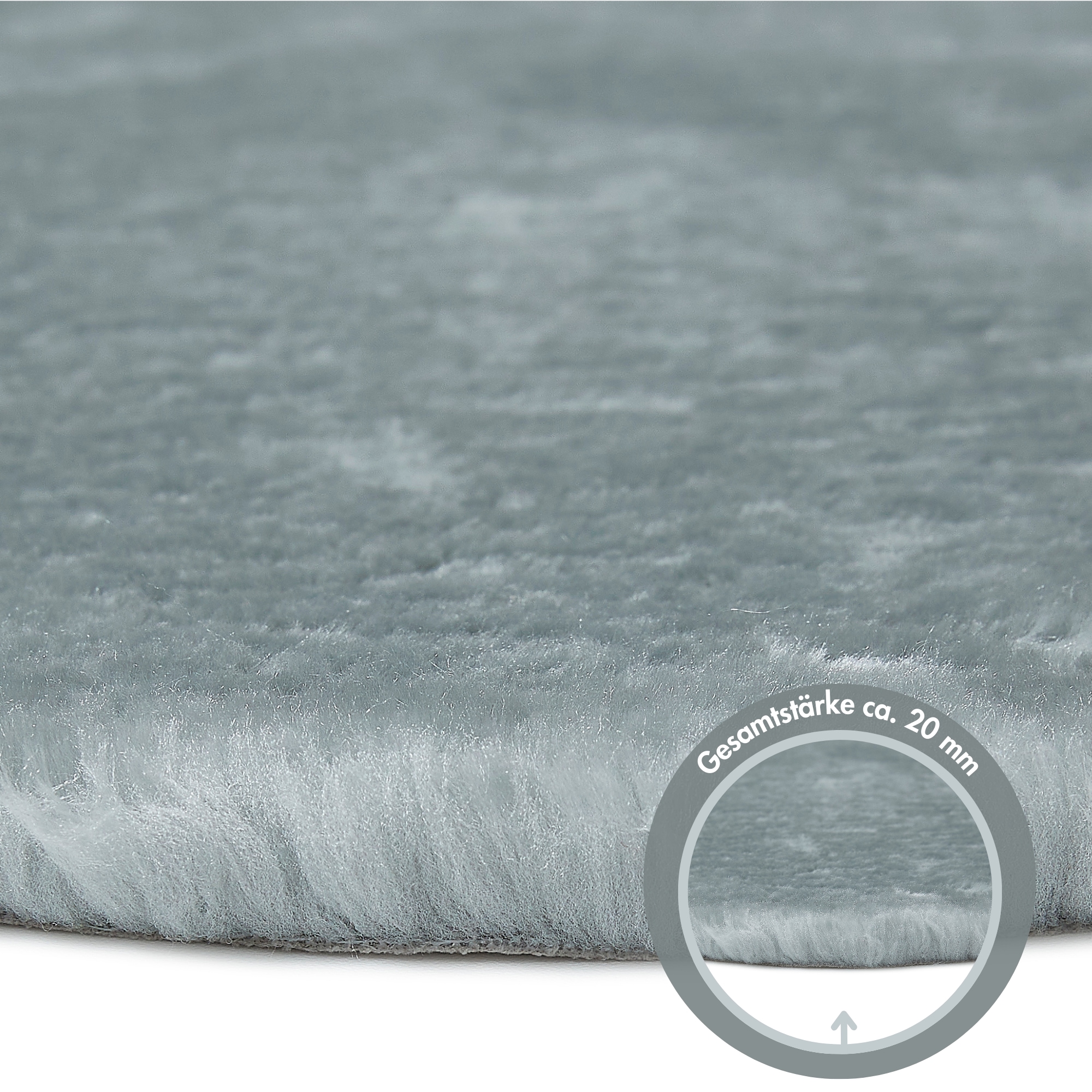 Andiamo Fellteppich »Lamm Fellimitat«, fellförmig, 20 mm Höhe, Kunstfell, besonders weich durch Microfaser, Kudenliebling