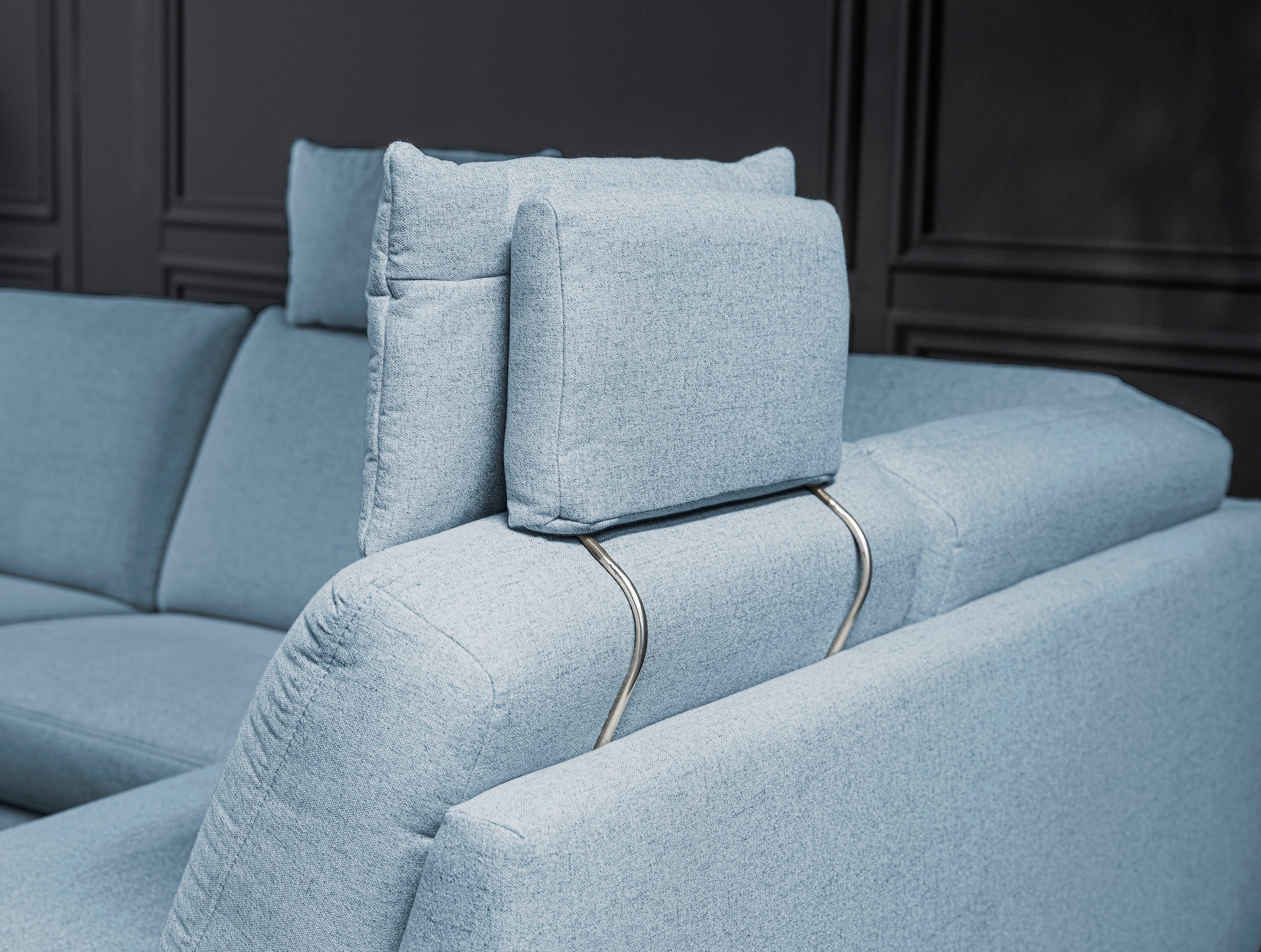 alina Ecksofa, inkl. Kopfstützen, wahlweise mit Relaxfunktion, Breite: 243 cm