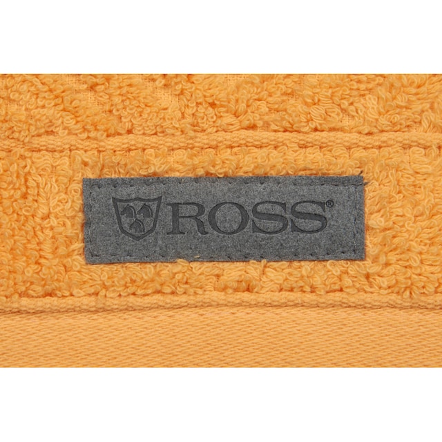 ROSS Handtuch »Smart«, (2 St.), Uni-Rippe mit Velourslabel online bei