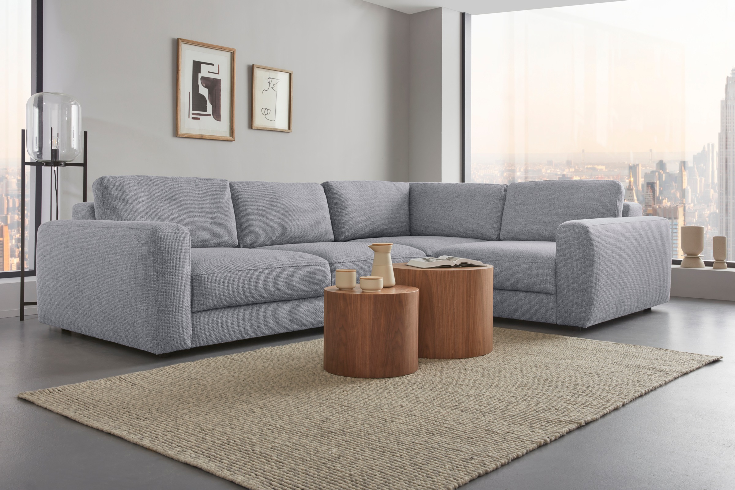 PLACES OF STYLE Ecksofa »Bloomfield, Breite 304cm, Mega Polsterecke mit vie günstig online kaufen
