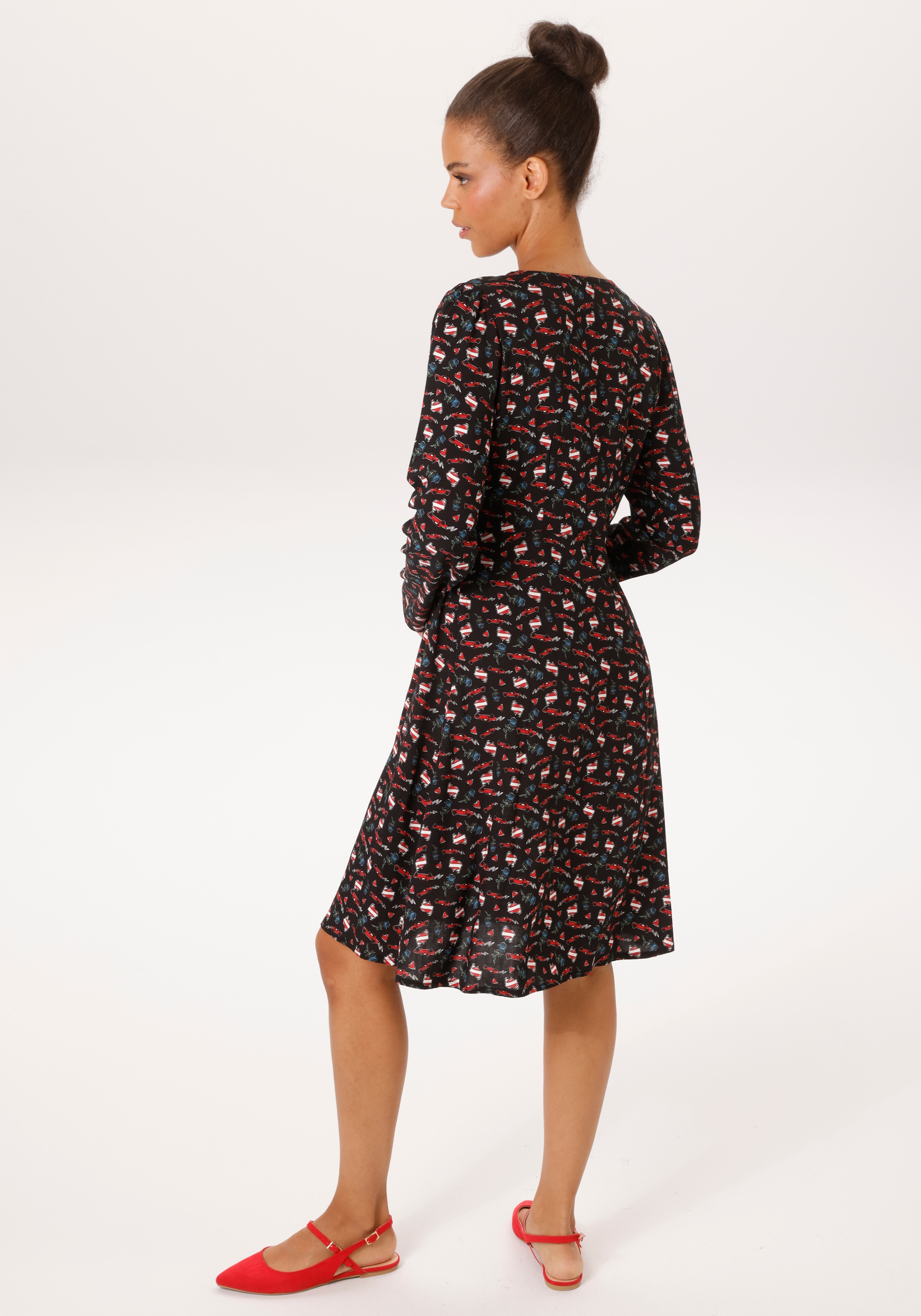 Aniston CASUAL Minikleid mit extravagantem Alloverdruck - NEUE KOLLEKTION