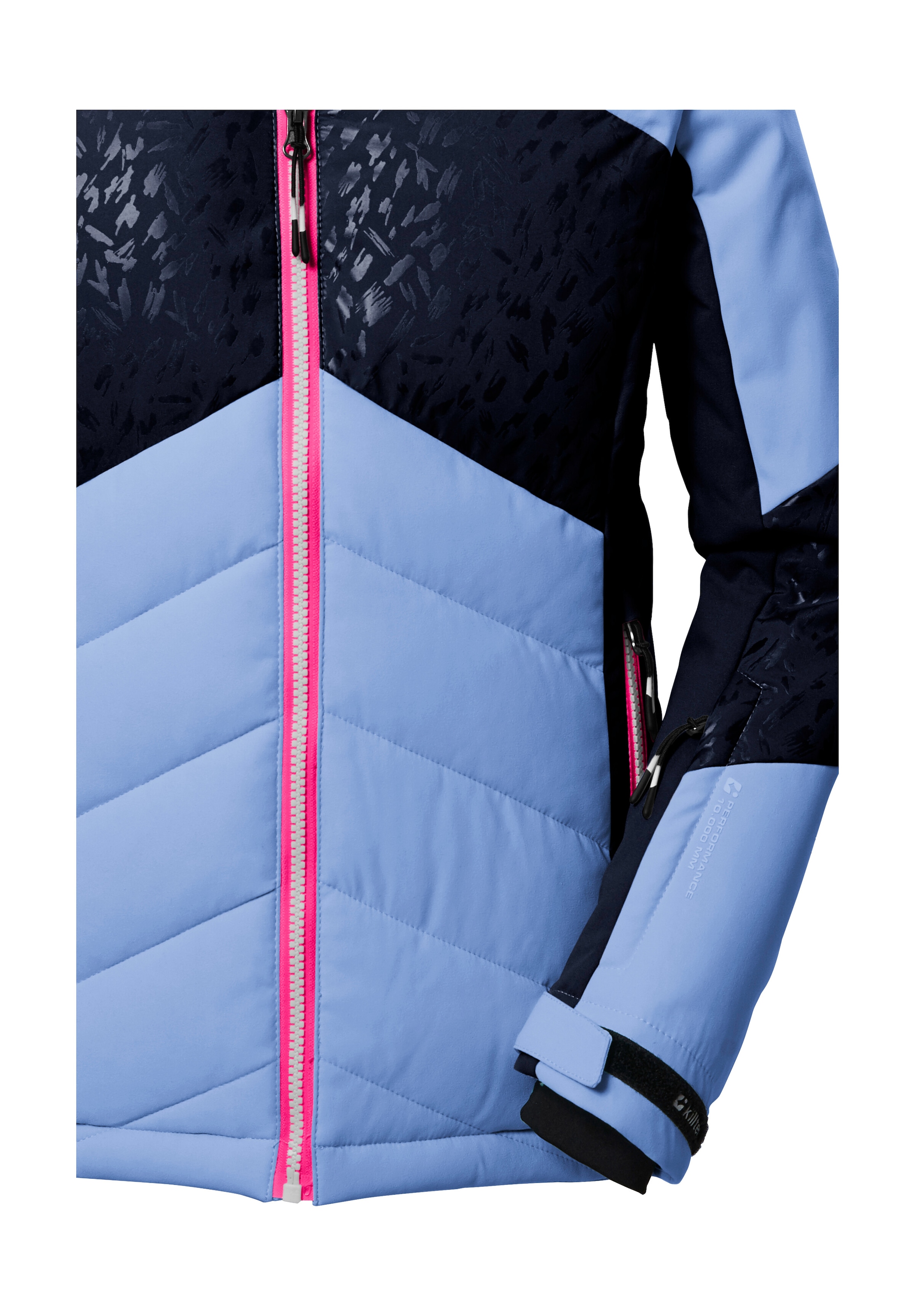 Killtec Skijacke »KSW 342 GRLS SKI QLTD JCKT«, Wasserabweisende, atmungsaktive Skijacke mit verstellbaren Bündchen