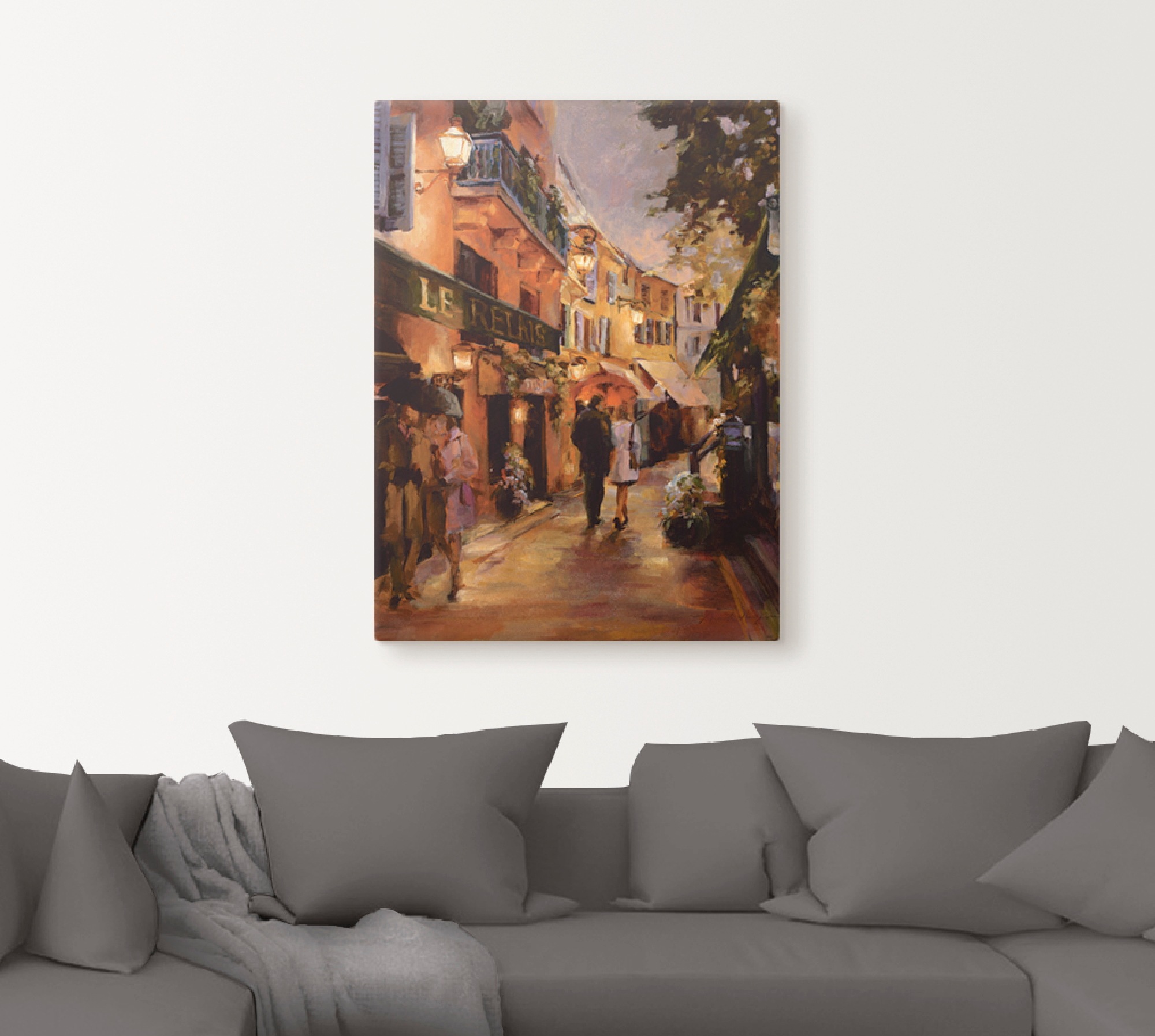 Artland Wandbild "Abend in Paris II", Frankreich, (1 St.), als Leinwandbild günstig online kaufen