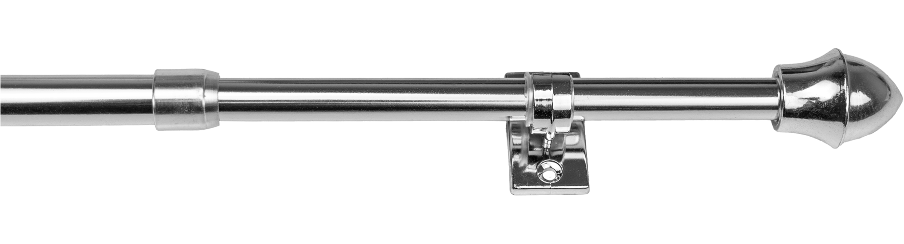 GARESA Scheibenstange »BAROCK« Ø 13 mm 1 läufig-läufig ausziehbar Montage zum Schrauben oder klemmen, ausziehbar chromfarben L: 75 cm - 120 cm Ø...