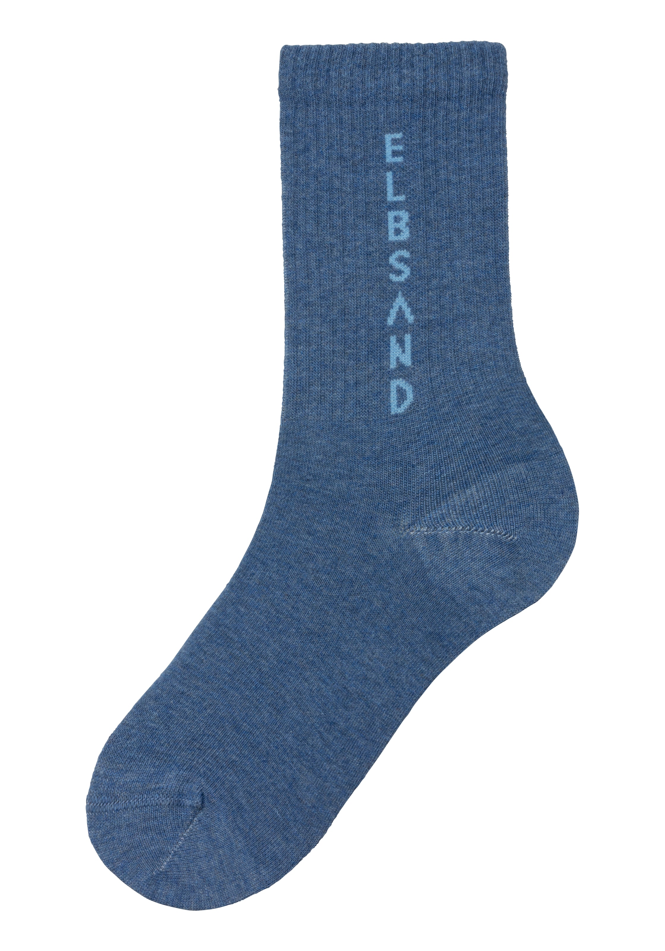 Elbsand Socken, (Packung, 3 Paar), mit eingestricktem Schriftzug