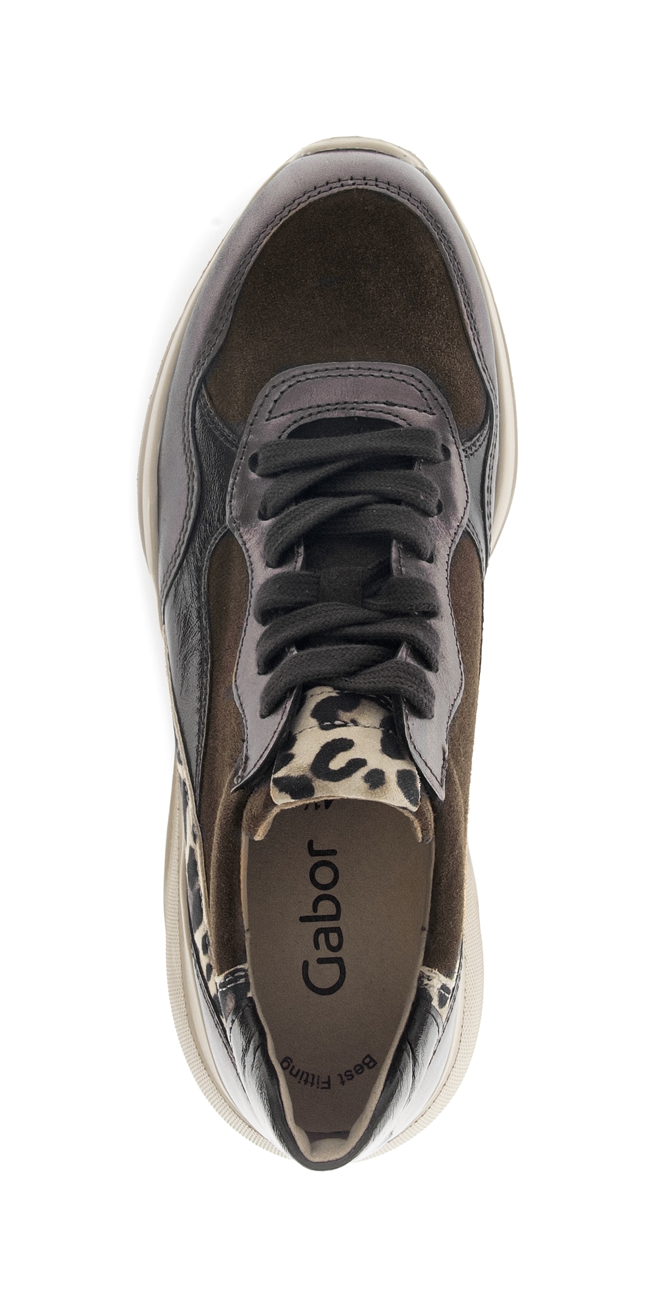 Gabor Plateausneaker, Schnürschuh, Halbschuh mit modischen Kontrastbesätzen