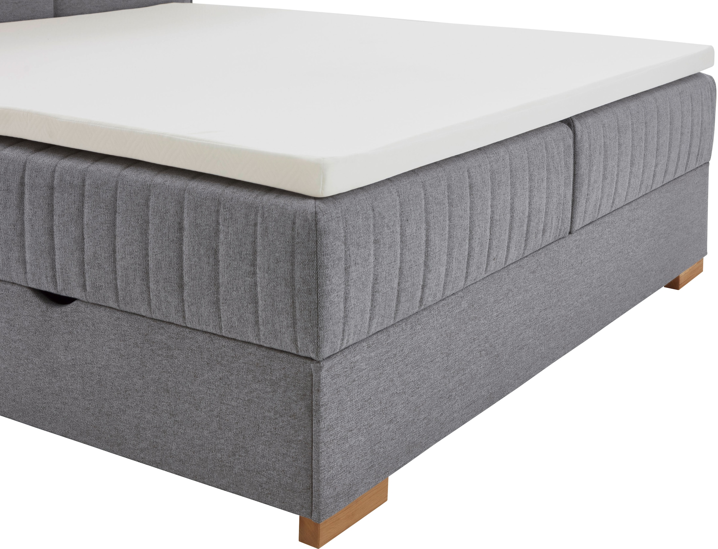 meise.möbel Boxspringbett »Tambo«, inkl. Bettkasten & Topper, erhältlich in 120x200cm oder 180x200cm
