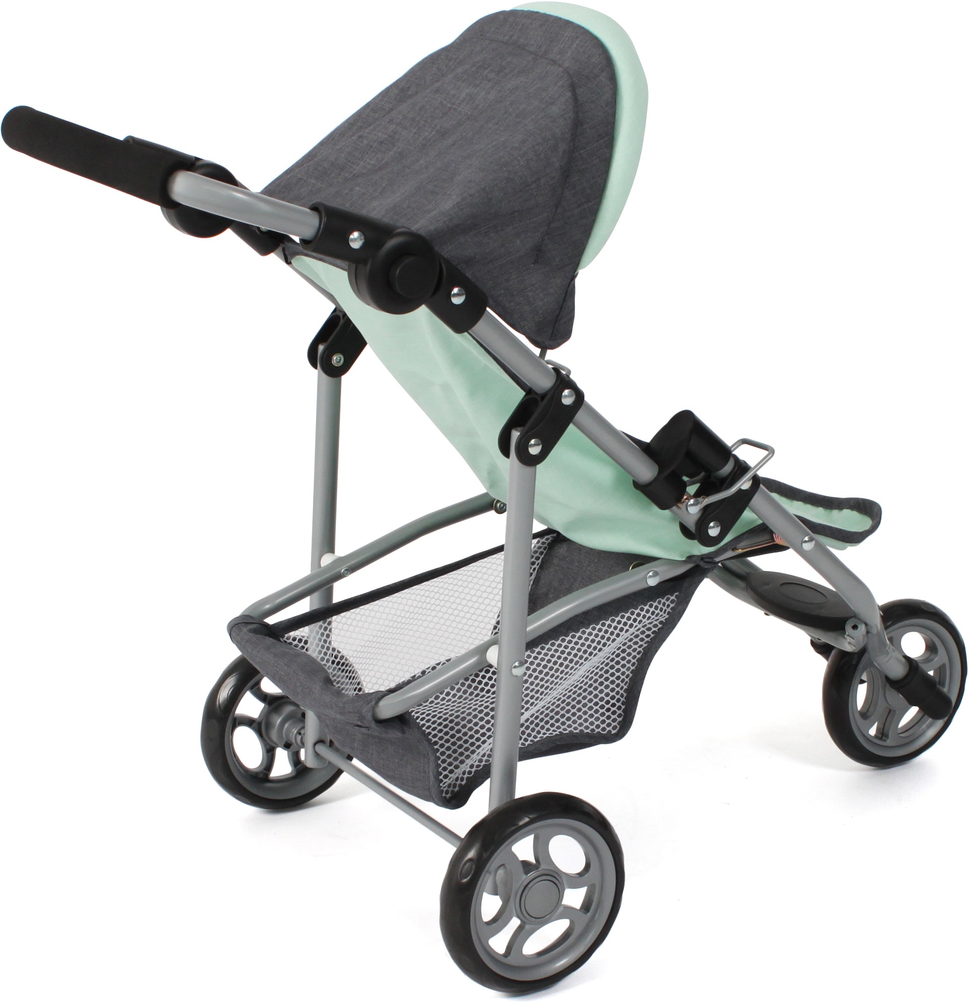 CHIC2000 Puppenbuggy »Jogging-Buggy Lola, Grau-Mint«, mit klappbarem Verdeck