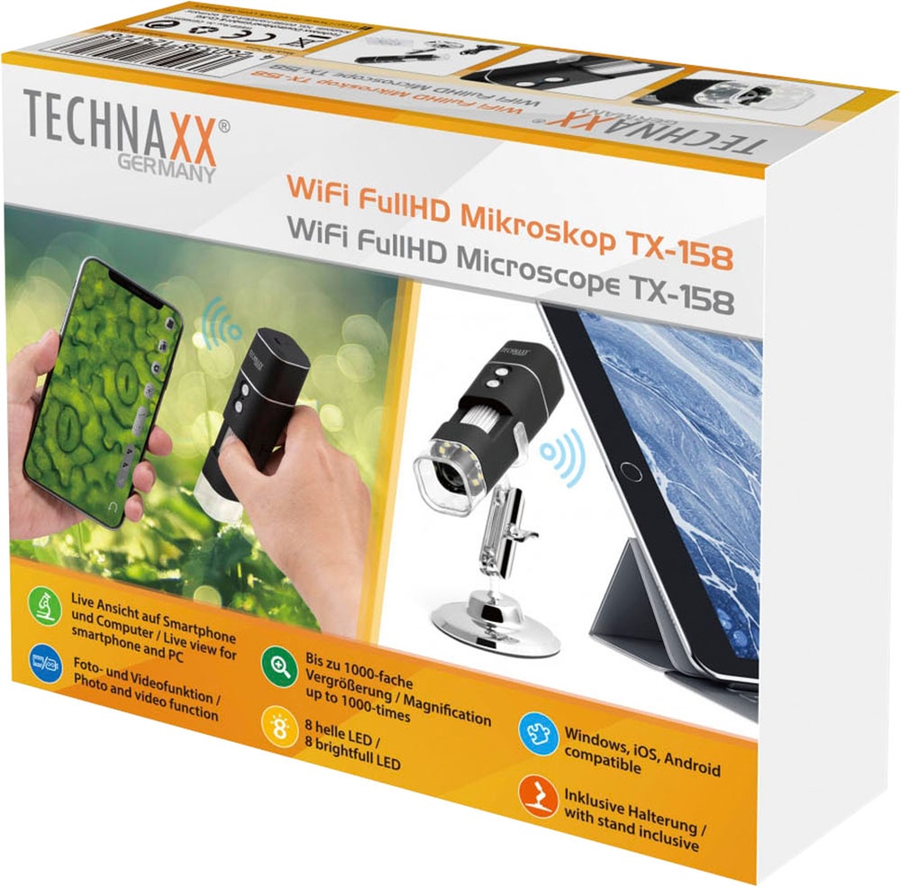 Technaxx Teleskop »WiFi FullHD Mikroskop TX-158«