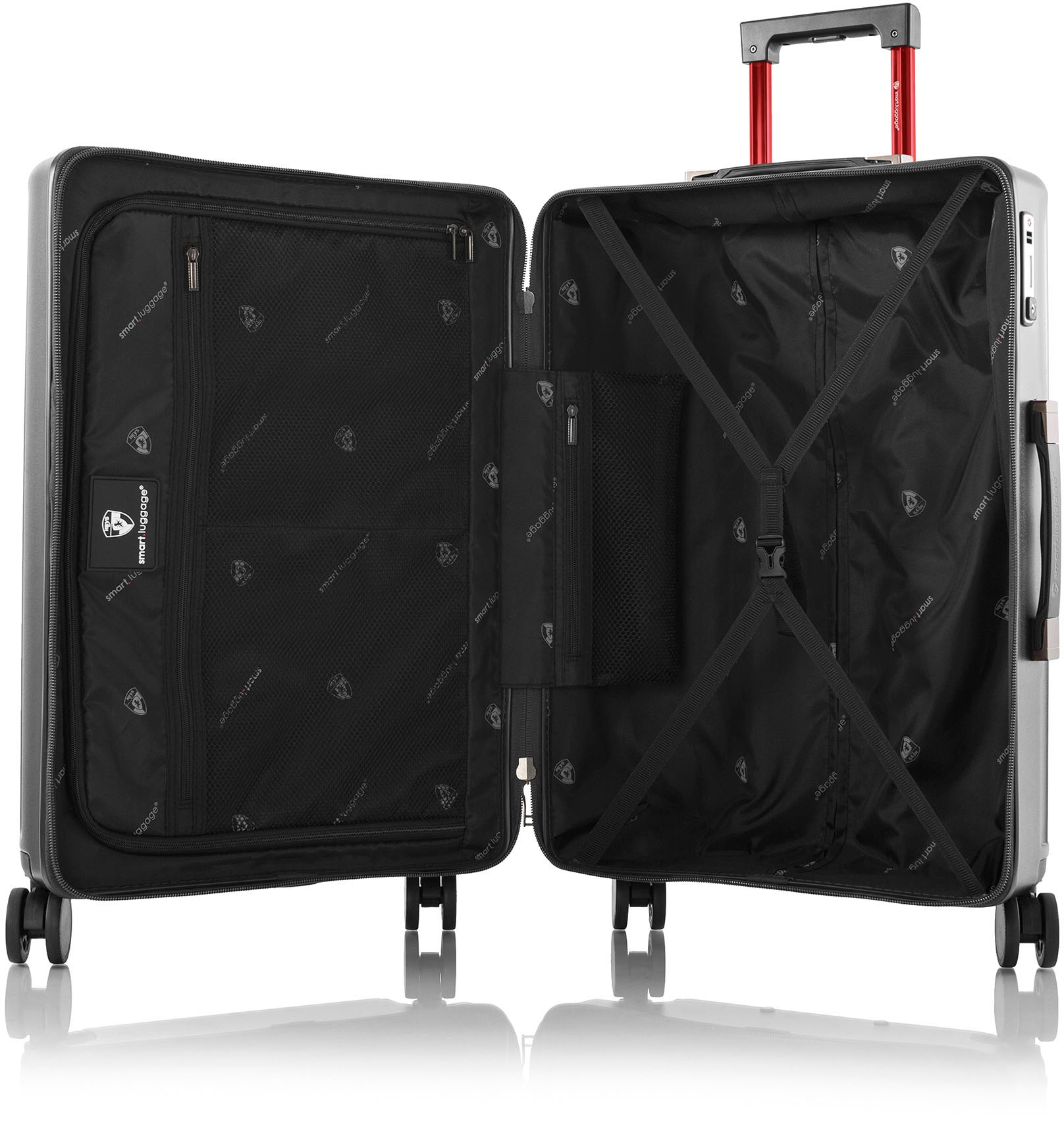 Heys Hartschalen-Trolley »Smart Luggage®, in verschiedenen Farben und Größen«, 4 Rollen, Heys x Joachim Llambi Handgepäck Smart Gepäck mit App-Funktion