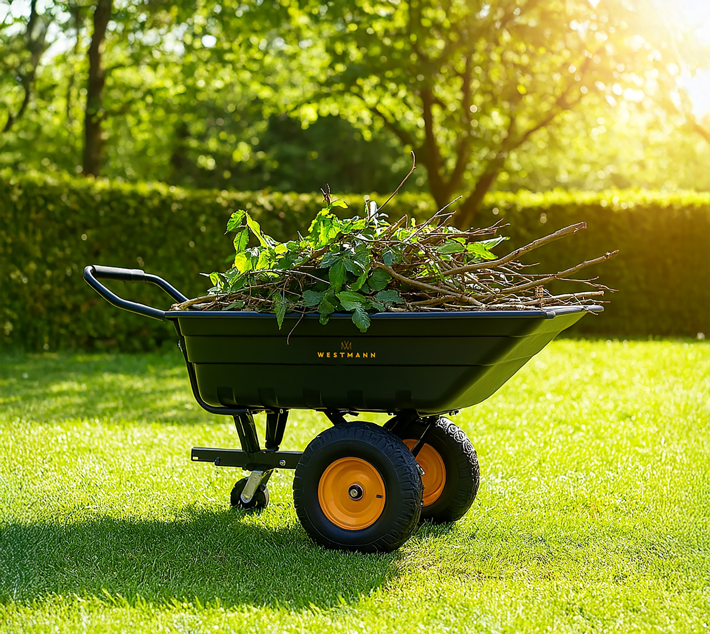WESTMANN Schubkarre »Prakta XL« BxTxH: 96x167x75 cm,  mit Kippfunktion und Kugelkopfkupplung