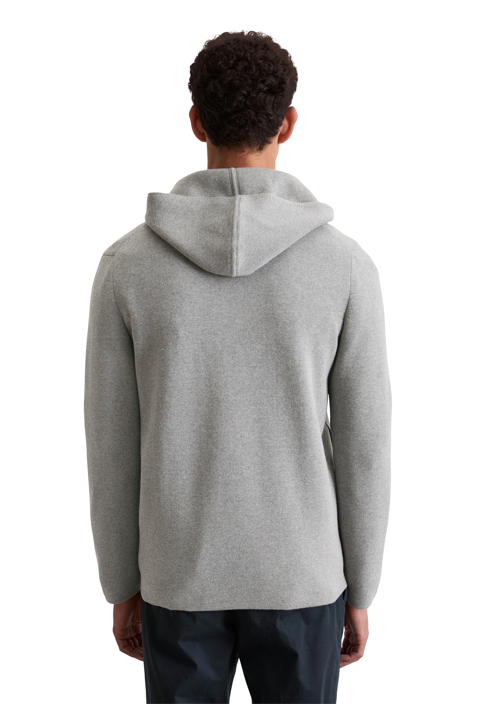 Marc O'Polo Kapuzenstrickjacke, mit Zwei-Wege-Reißverschluss