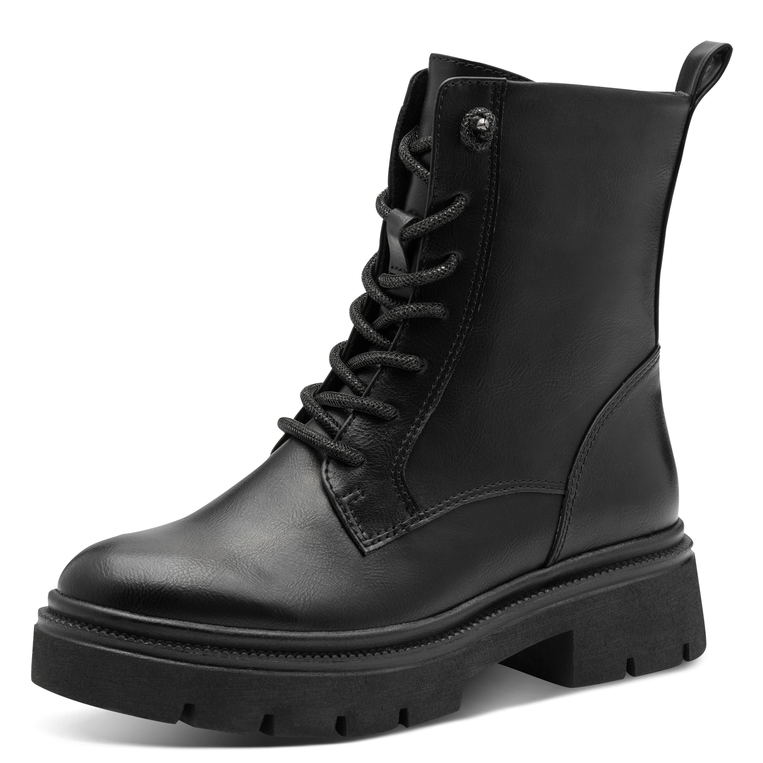 MARCO TOZZI Schnürstiefelette, Blockabsatz, Schnürboots mit Feel Me Ausstattung