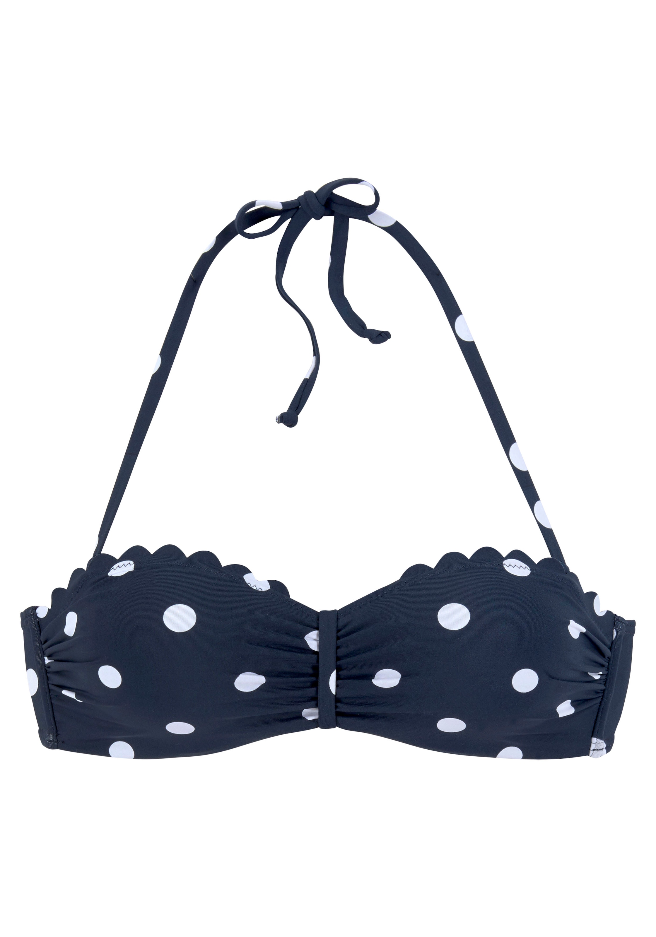 LASCANA Bügel-Bandeau-Bikini-Top »Jada«, mit Muschelkante
