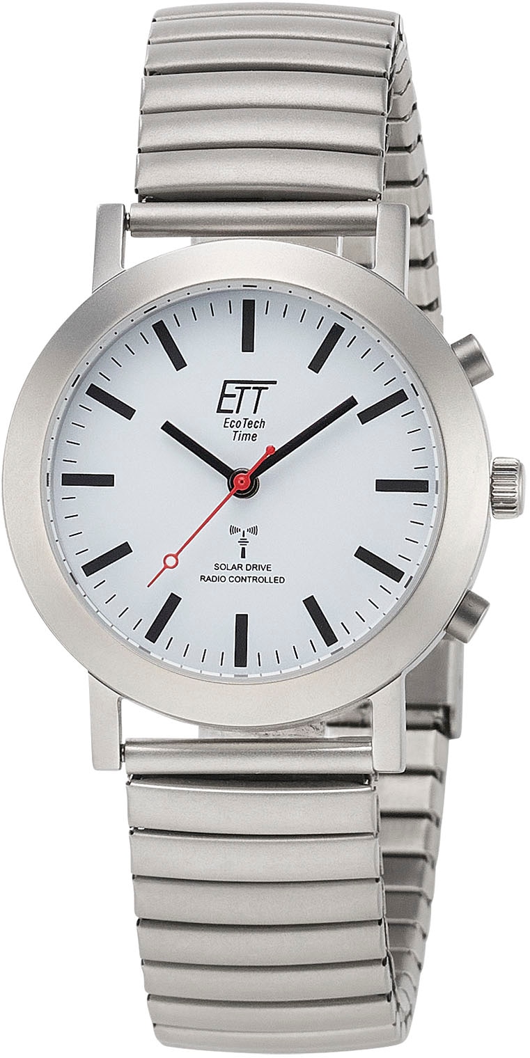 ETT Funkuhr »Station Watch, ELS-11584-11M«, Armbanduhr, Damenuhr, Solar