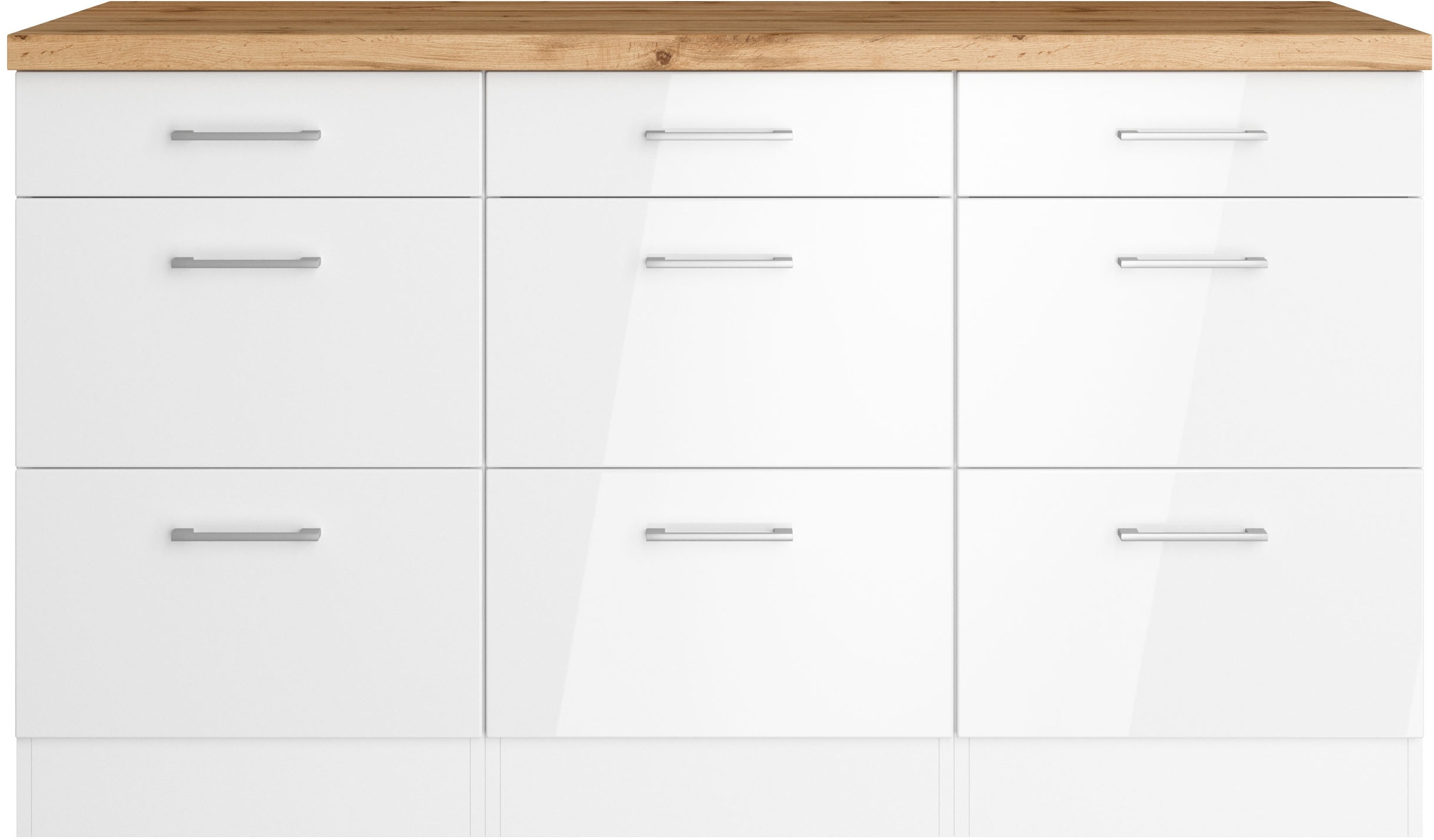 KOCHSTATION Unterschrank »KS-Milan« Auszugschrank 150 cm, matte oder hochgl günstig online kaufen