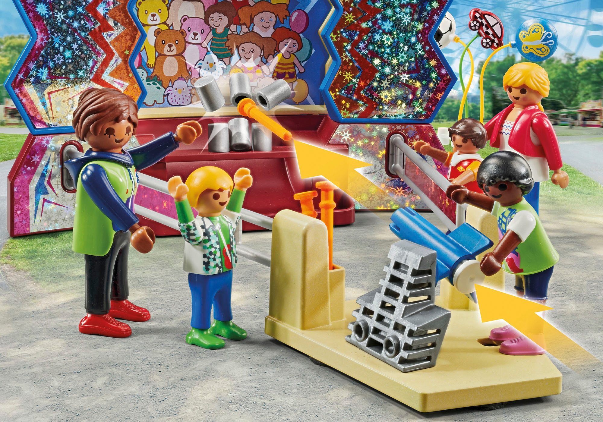 Playmobil® Konstruktions-Spielset »Freizeitpark (71452), Family Fun«, (135 St.), Made in Germany