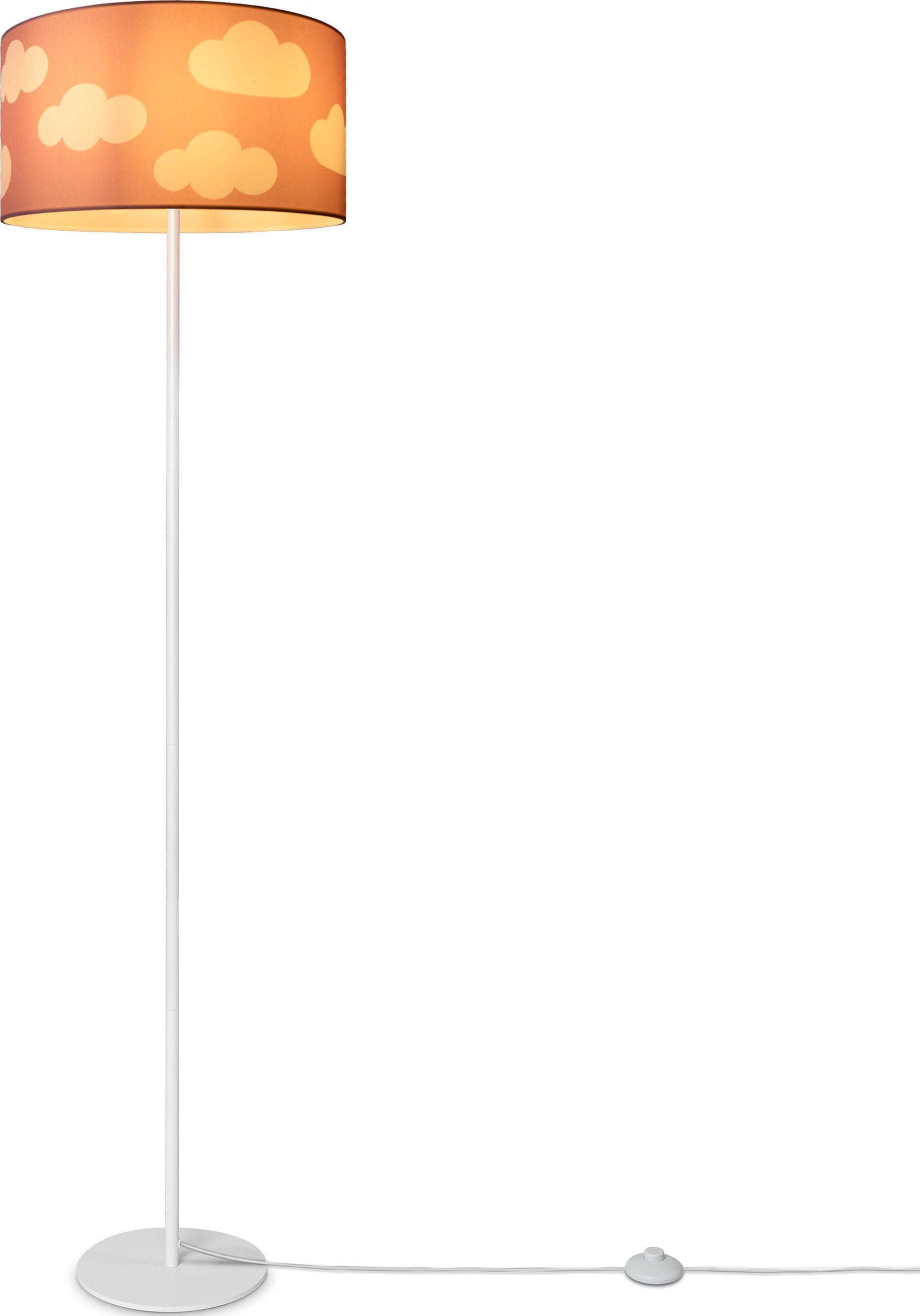 Paco Home Stehlampe »Luca Cosmo«, Kinderzimmer online E27 Spielzimmer Stoff Wolken bestellen Stehlampe Lampenschirm