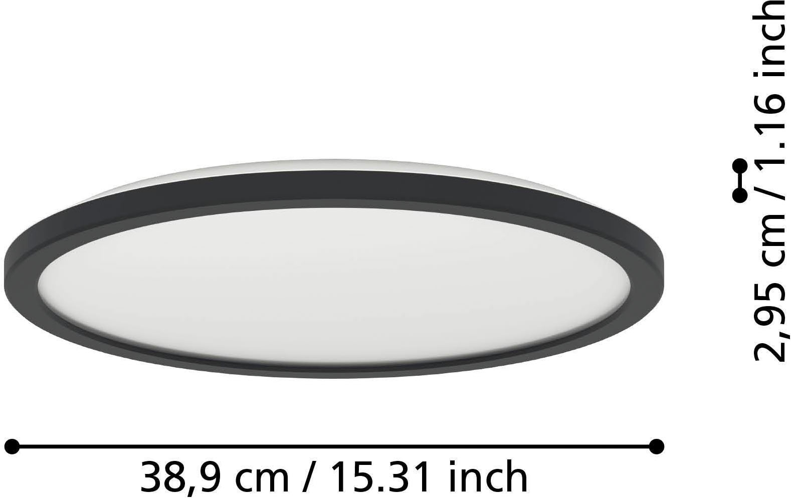 EGLO Deckenleuchte »Rovito Deckenlampe, Deckenbeleuchtung, Badlampe, Kunststoff, IP44« LED-Modul 1 Stk. Kaltweiß | Neutralweiß | Warmweiß