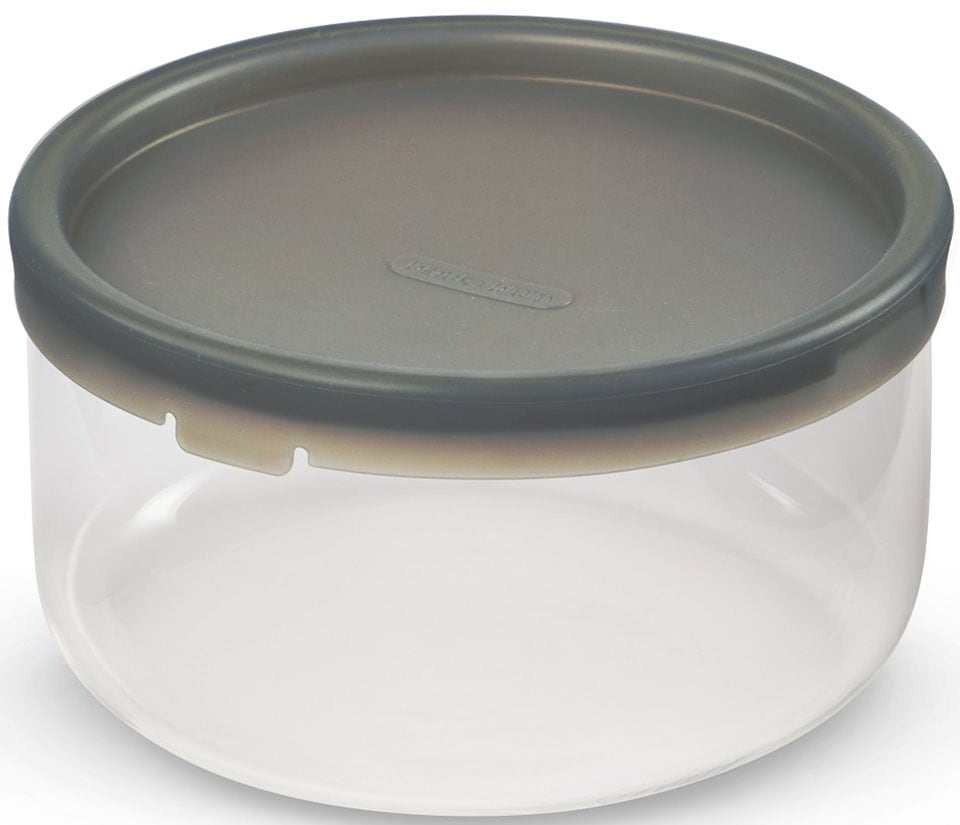 black+blum Lunchbox, (3 tlg.), spülmaschinengeeignet, mit Edelstahldeckel und Silikonschutzaufleger