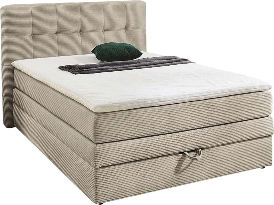 Jockenhöfer Gruppe Boxspringbett »Amy« mit Bettkasten und Kaltschaum-Topper günstig online kaufen