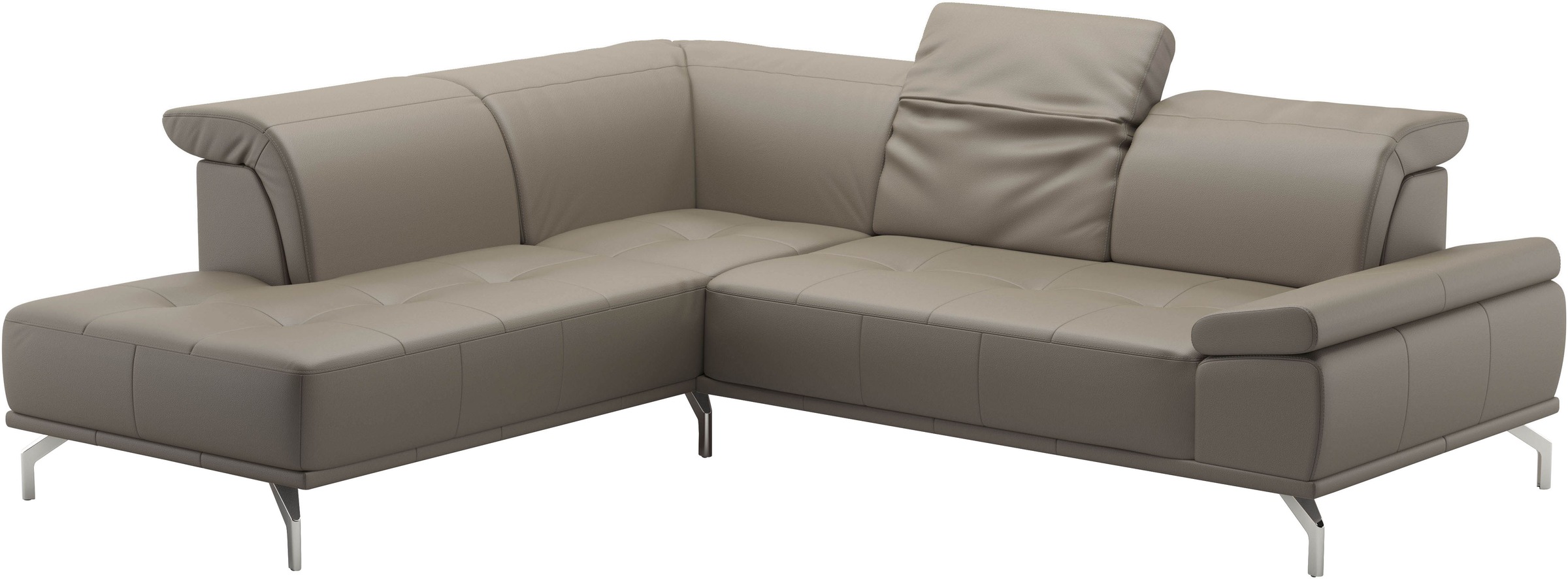 Places of Style Ecksofa »Caluna«, Inkl.Sitztiefenverstellung, wahlweise mit Kopf- und Armteilverstellung
