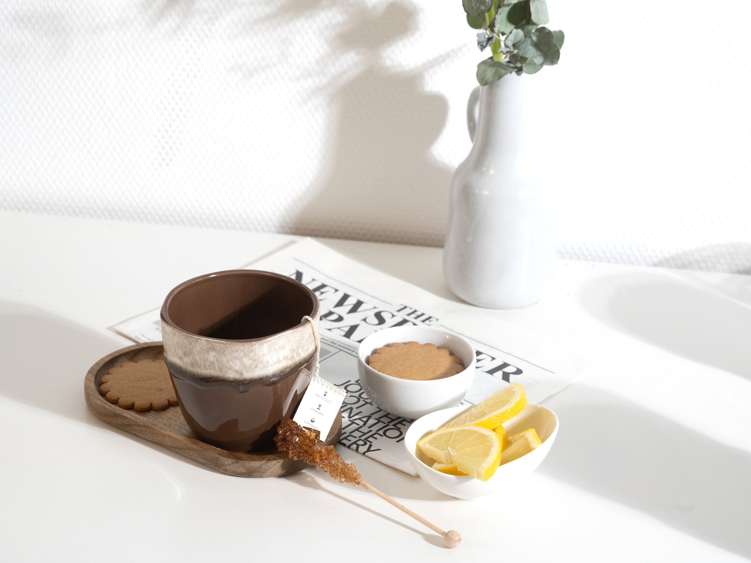 CreaTable Becher »Squeezy Mocha Mousse Teebecher 4-tlg« Einzigartige Optik, Reaktivglasur