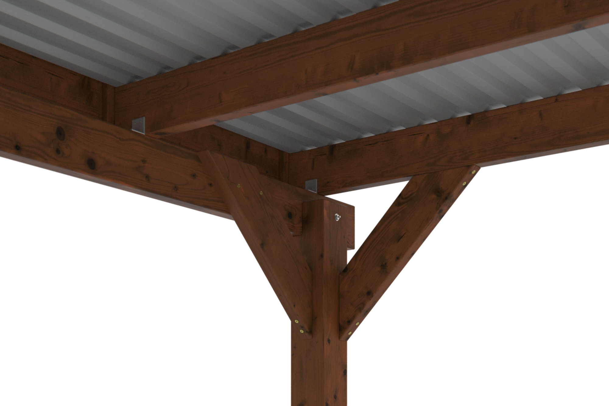 Skanholz Doppelcarport »Friesland Set 14«, Holz, 514 cm, Nussbaum