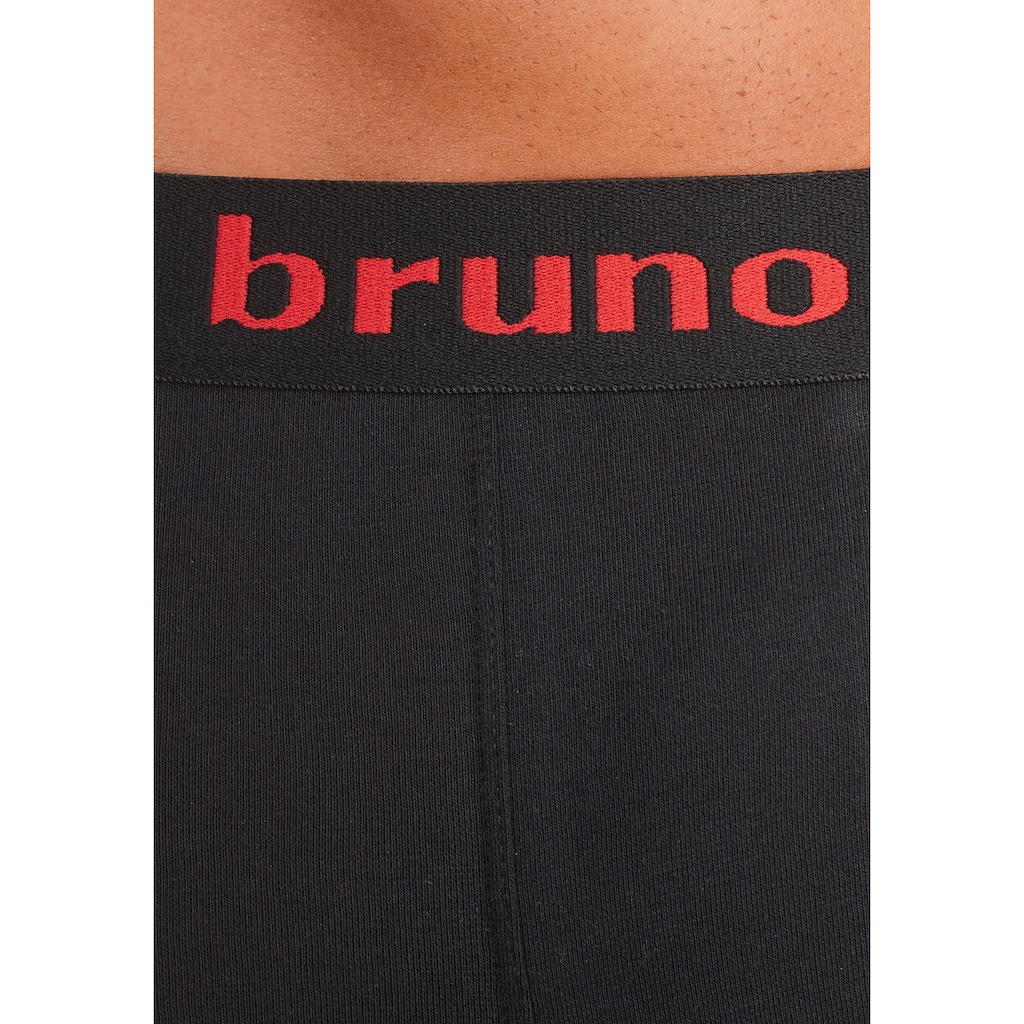 Bruno Banani Boxershorts, (Packung, 4 St.), in Hipster-Form mit Logo Webbund