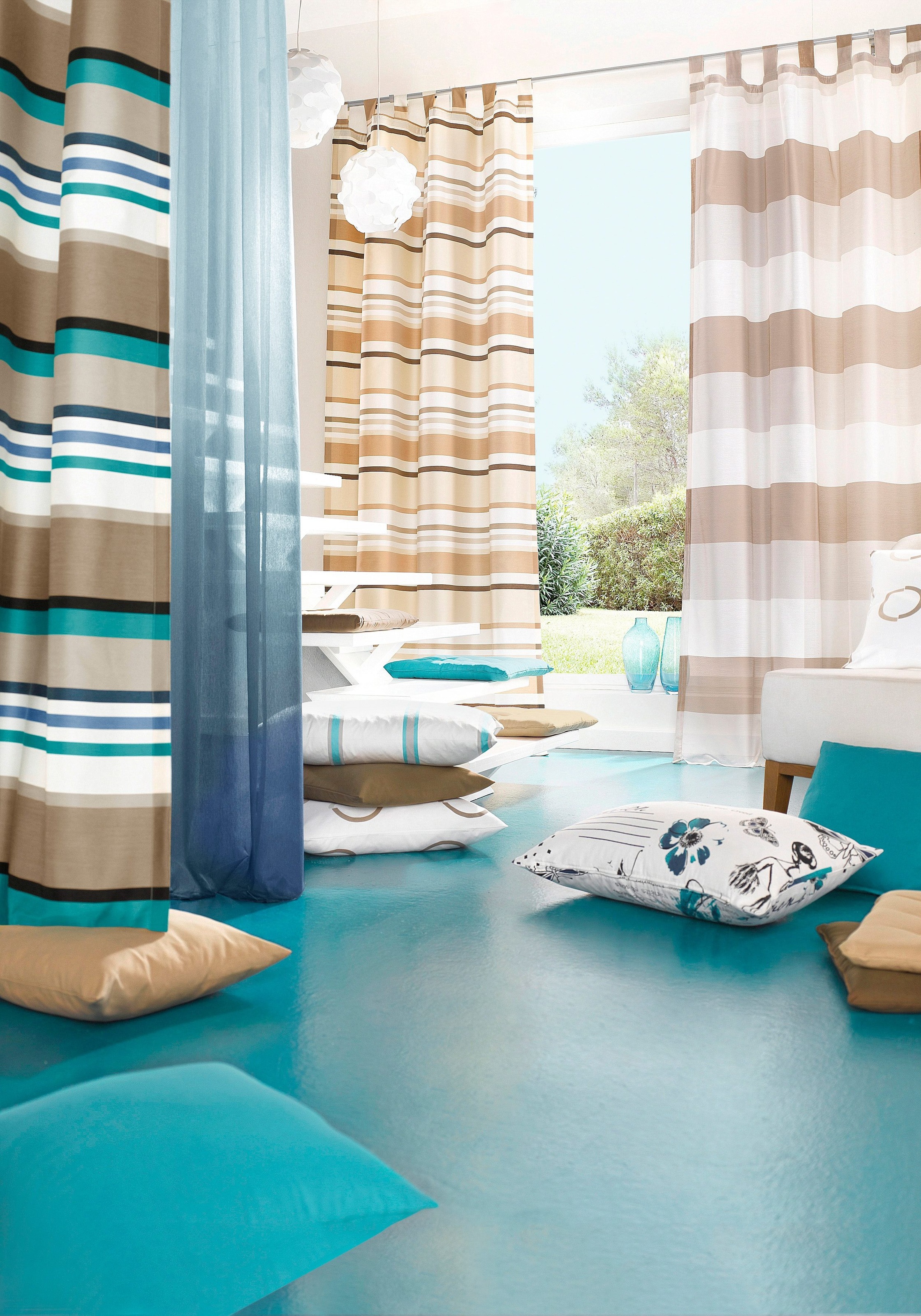 TOM TAILOR HOME Sitzkissen »Dove«, TOM TAILOR unifarbenes, abgestepptes Sit günstig online kaufen
