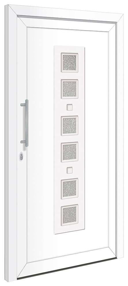 RORO Türen & Fenster Haustür »Otto 9«, BxH: 100x210 cm, weiß, ohne Griff,  inklusive Türrahmen online bestellen