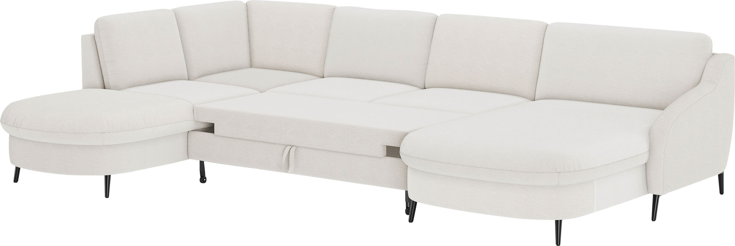 sit&more Wohnlandschaft »Soul U-Form«, wahlweise mit Bettfunktion und Bettkasten oder Schubkasten