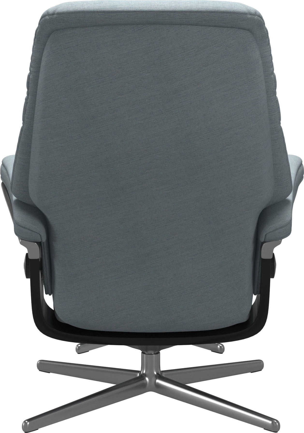 Stressless® Relaxsessel »Sunrise«, (Set, Relaxsessel mit Hocker), mit Hocker, mit Cross Base, Größe S, M & L, Holzakzent Schwarz