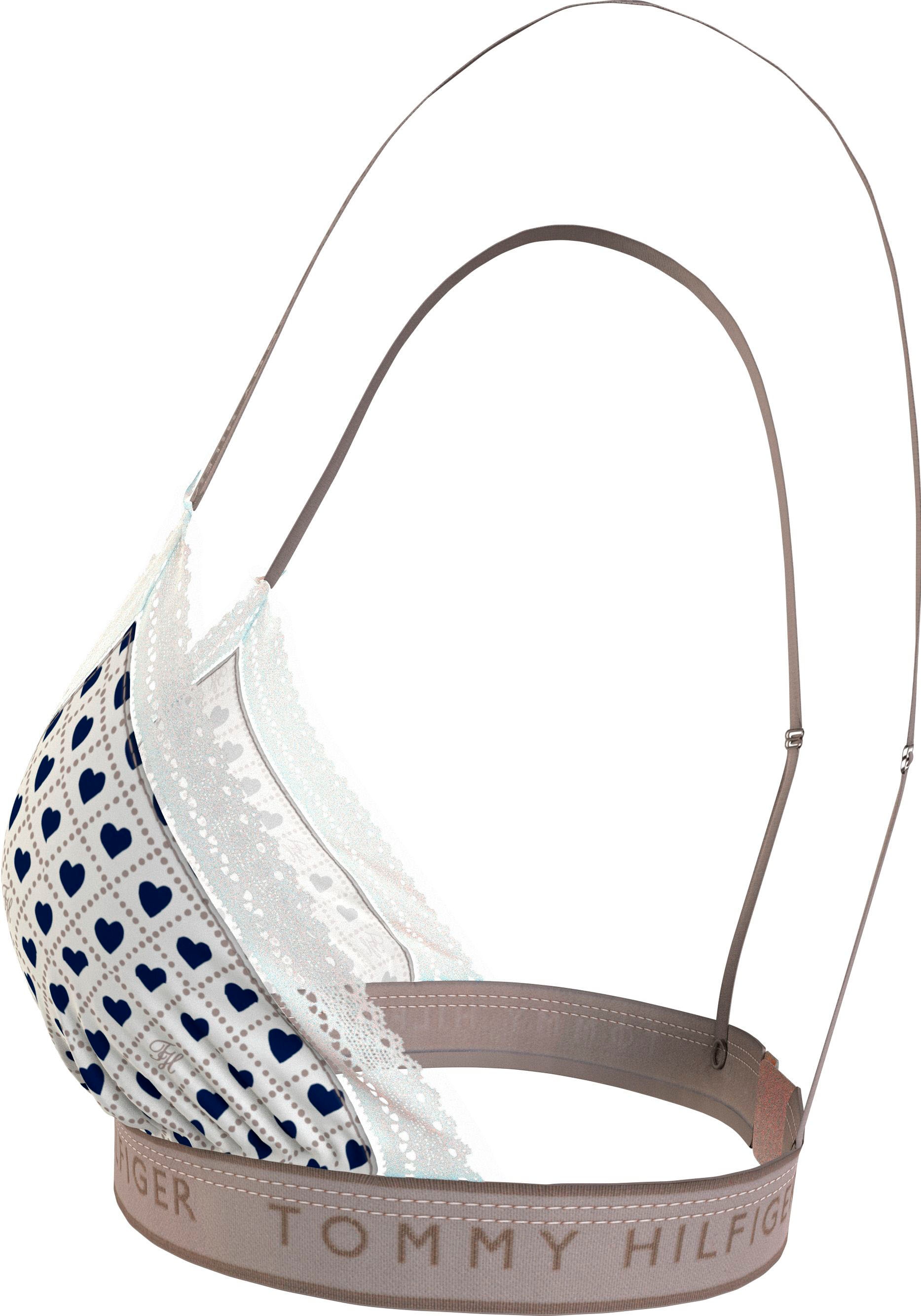 Tommy Hilfiger Underwear Bralette-BH »TRIANGLE PRINT«, mit modischem Logobund