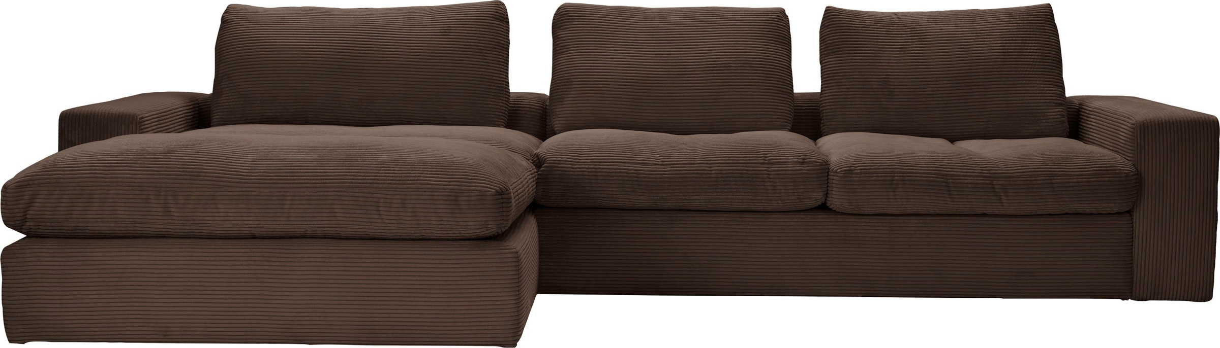 alina Ecksofa »Sandy« mit Recamiere, in modernem Cordstoff günstig online kaufen