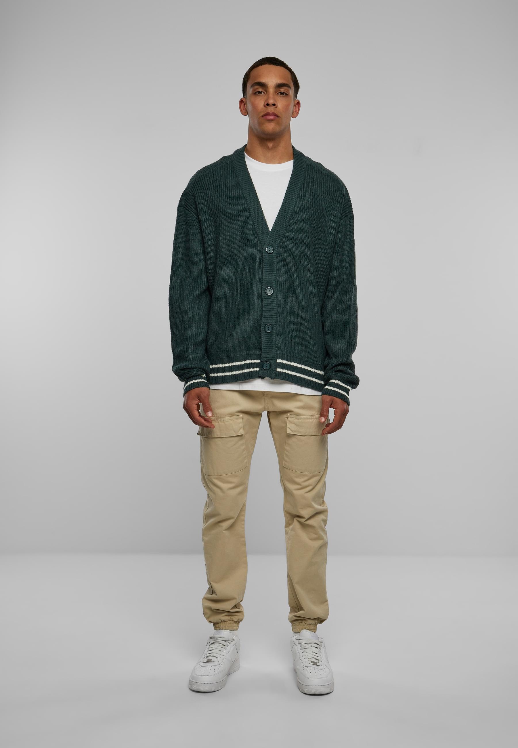 URBAN CLASSICS Strickjacke »Urban Classics Herren Sporty Boxy Cardigan« 1 Stk.